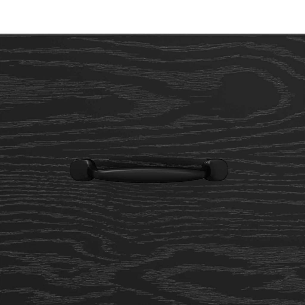 Dressoir Zwart Eiken 69,5 x 34 x 90 cm Gemonteerd hout en ijzer is nu te koop bij PeponiXL, paradijselijk wonen!