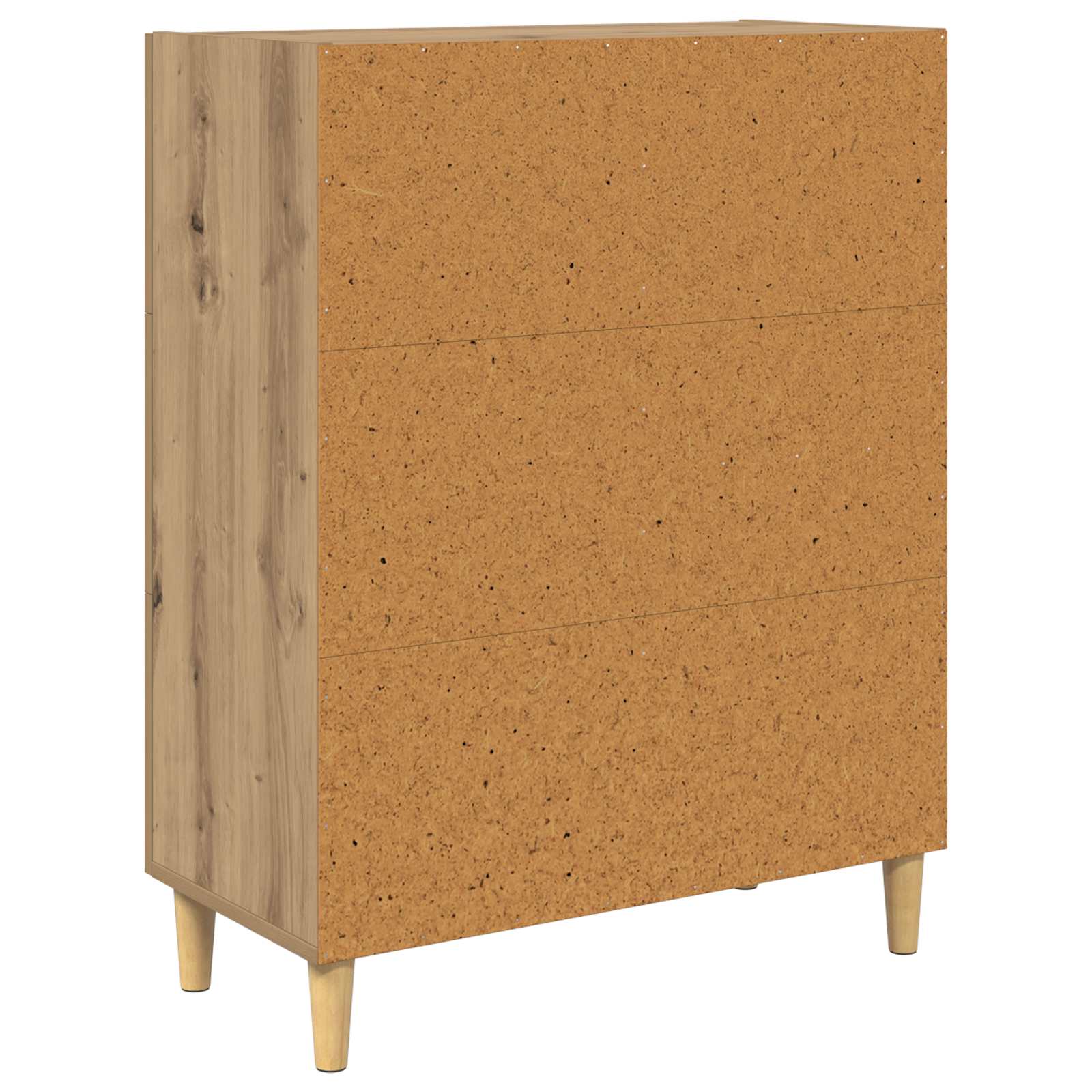 Dressoir met lade Artisan Eiken 34 x 69.5 x 90 cm Bewerkt hout is nu te koop bij PeponiXL, paradijselijk wonen!