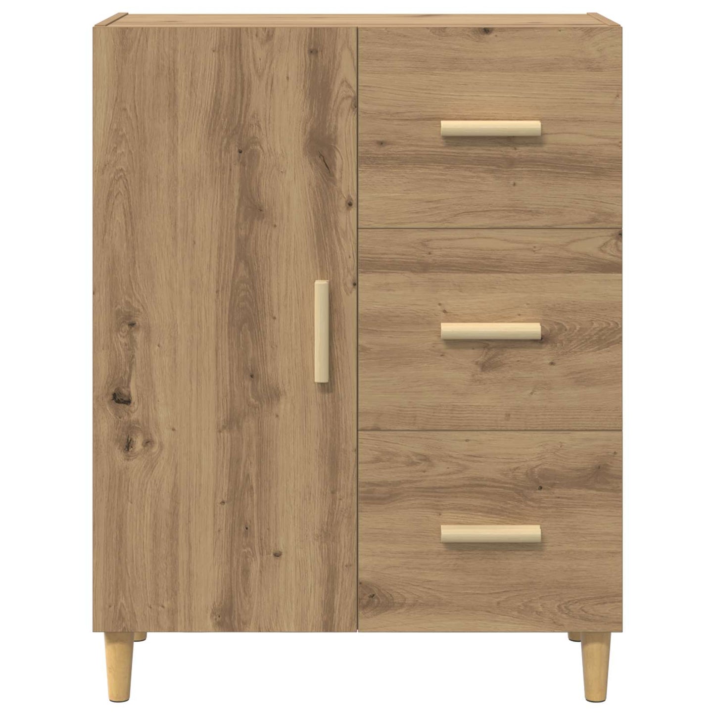 Dressoir met lade Artisan Eiken 34 x 69.5 x 90 cm Bewerkt hout is nu te koop bij PeponiXL, paradijselijk wonen!