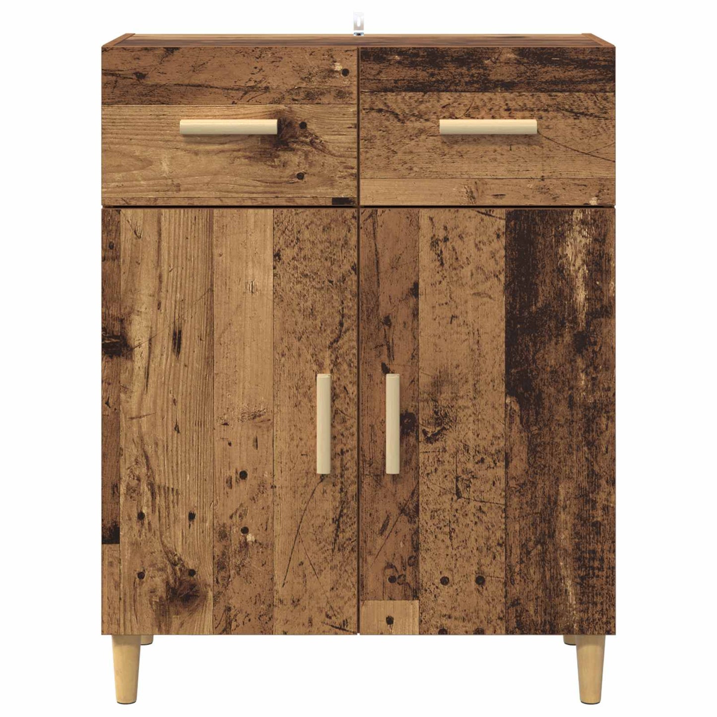 Dressoir met lade Oud hout 34 x 69.5 x 89 cm Bewerkt hout is nu te koop bij PeponiXL, paradijselijk wonen!