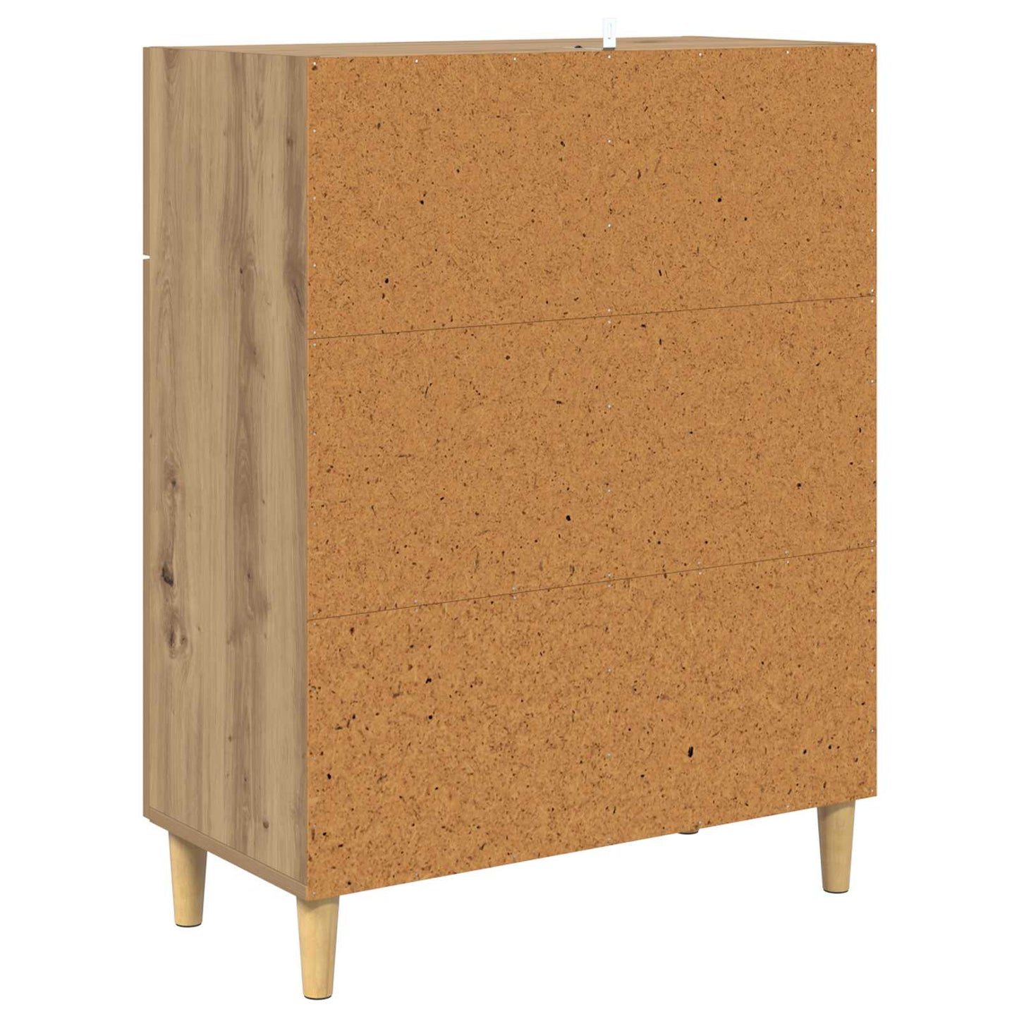 Dressoir artisanaal eikenkleurig 34 x 69.5 x 89 cm Bewerkt hout is nu te koop bij PeponiXL, paradijselijk wonen!