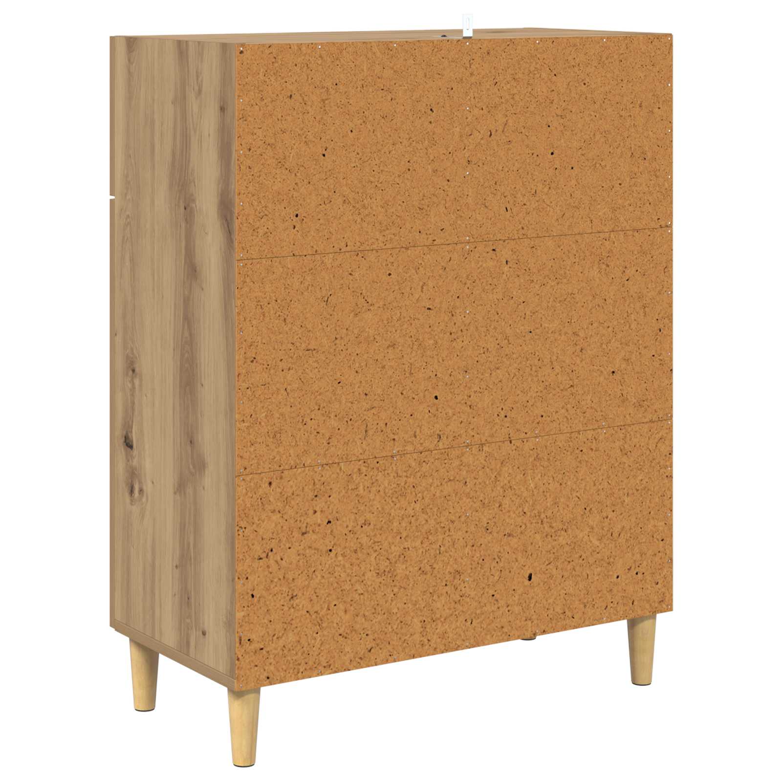 Dressoir artisanaal eikenkleurig 34 x 69.5 x 89 cm Bewerkt hout is nu te koop bij PeponiXL, paradijselijk wonen!