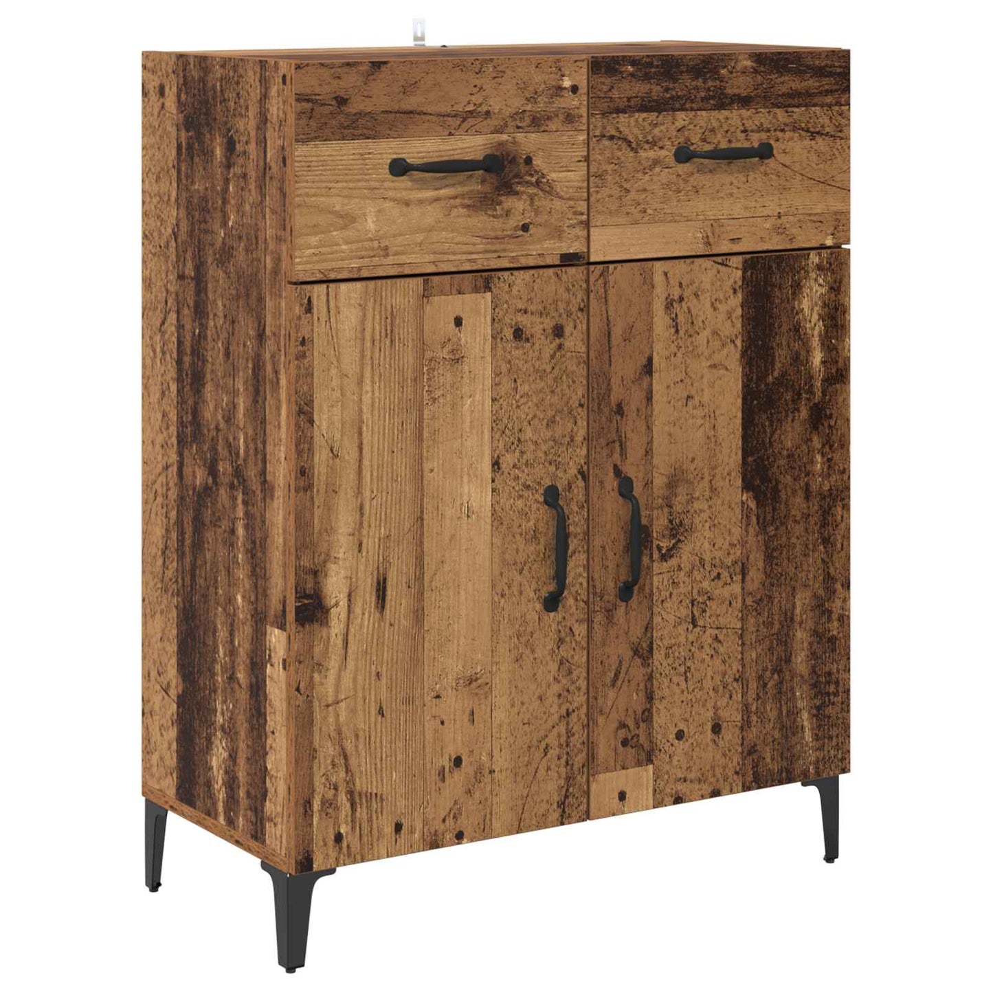 Dressoir met lade Oudhout 69,5 x 34 x 90 cm Bewerkt hout is nu te koop bij PeponiXL, paradijselijk wonen!
