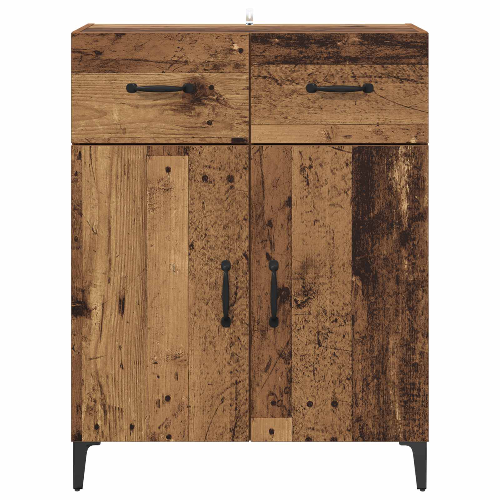 Dressoir met lade Oudhout 69,5 x 34 x 90 cm Bewerkt hout is nu te koop bij PeponiXL, paradijselijk wonen!
