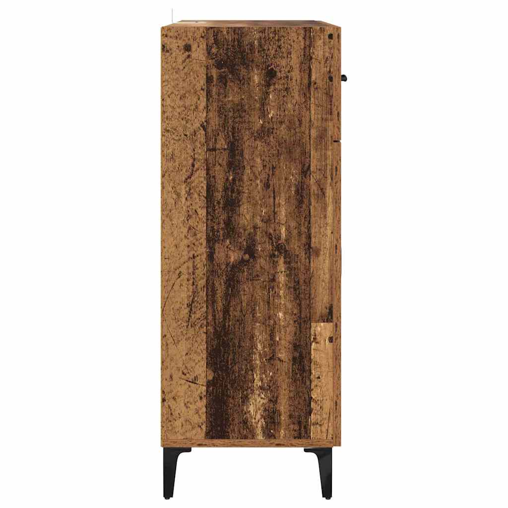 Dressoir met lade Oudhout 69,5 x 34 x 90 cm Bewerkt hout is nu te koop bij PeponiXL, paradijselijk wonen!