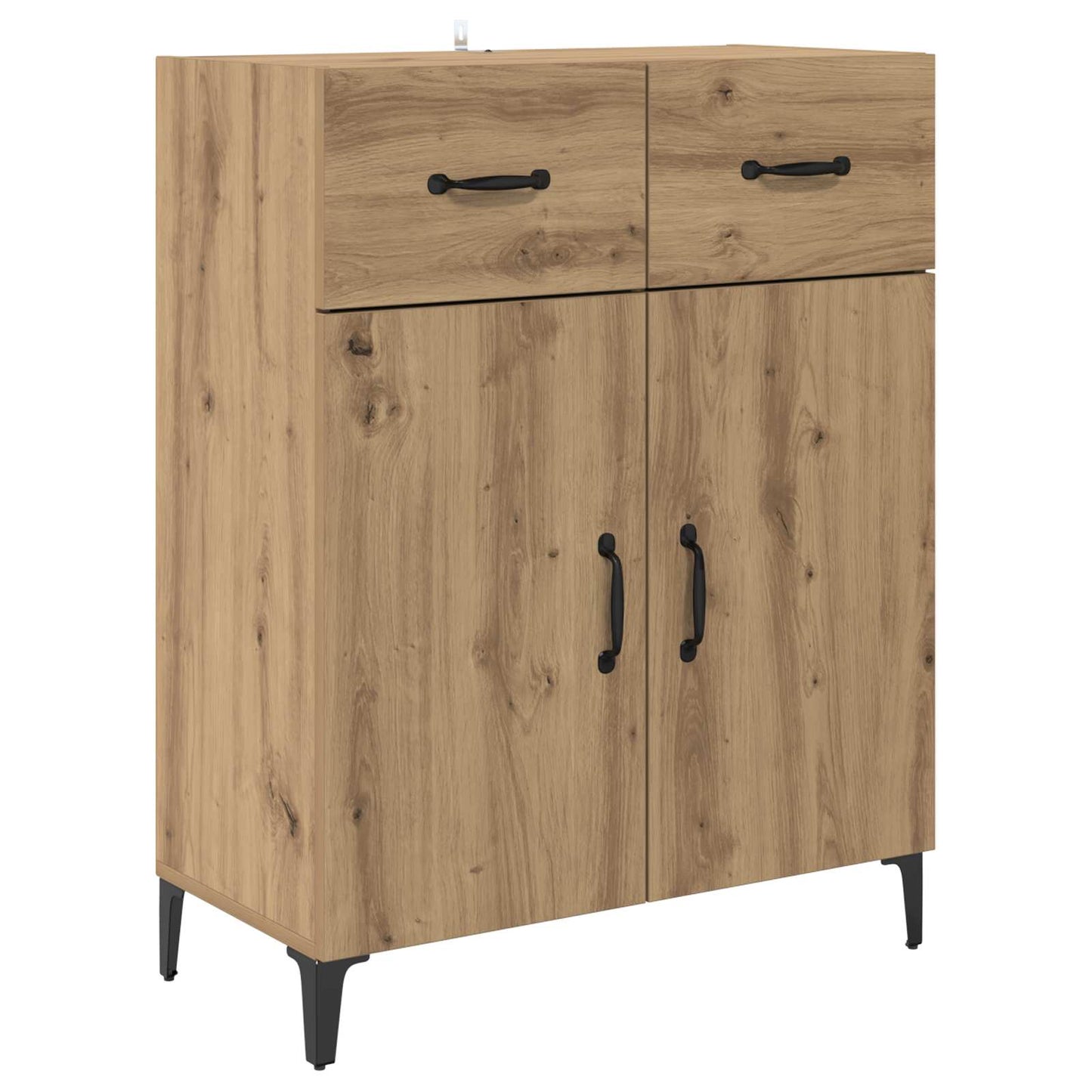 Dressoir met lade Artisan Eiken 69,5 x 34 x 90 cm Bewerkt hout is nu te koop bij PeponiXL, paradijselijk wonen!
