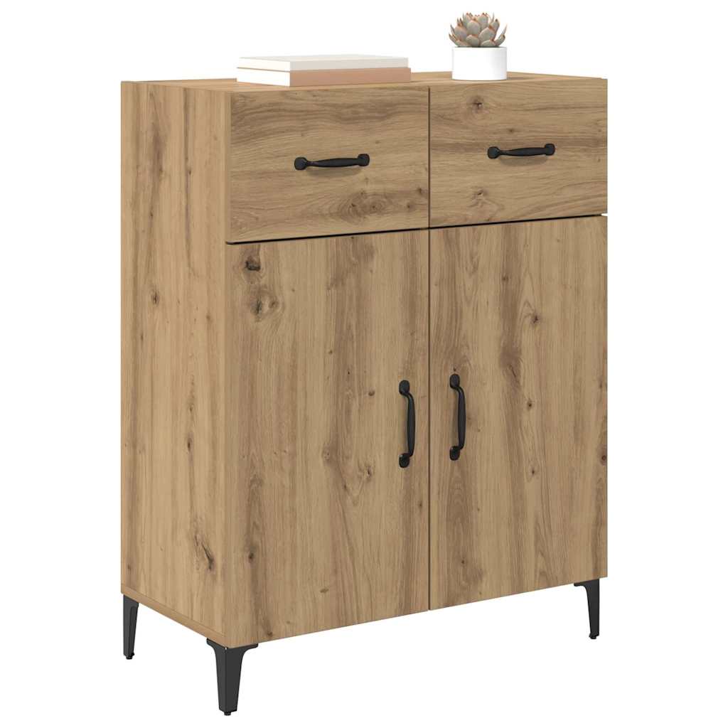 Dressoir met lade Artisan Eiken 69,5 x 34 x 90 cm Bewerkt hout is nu te koop bij PeponiXL, paradijselijk wonen!
