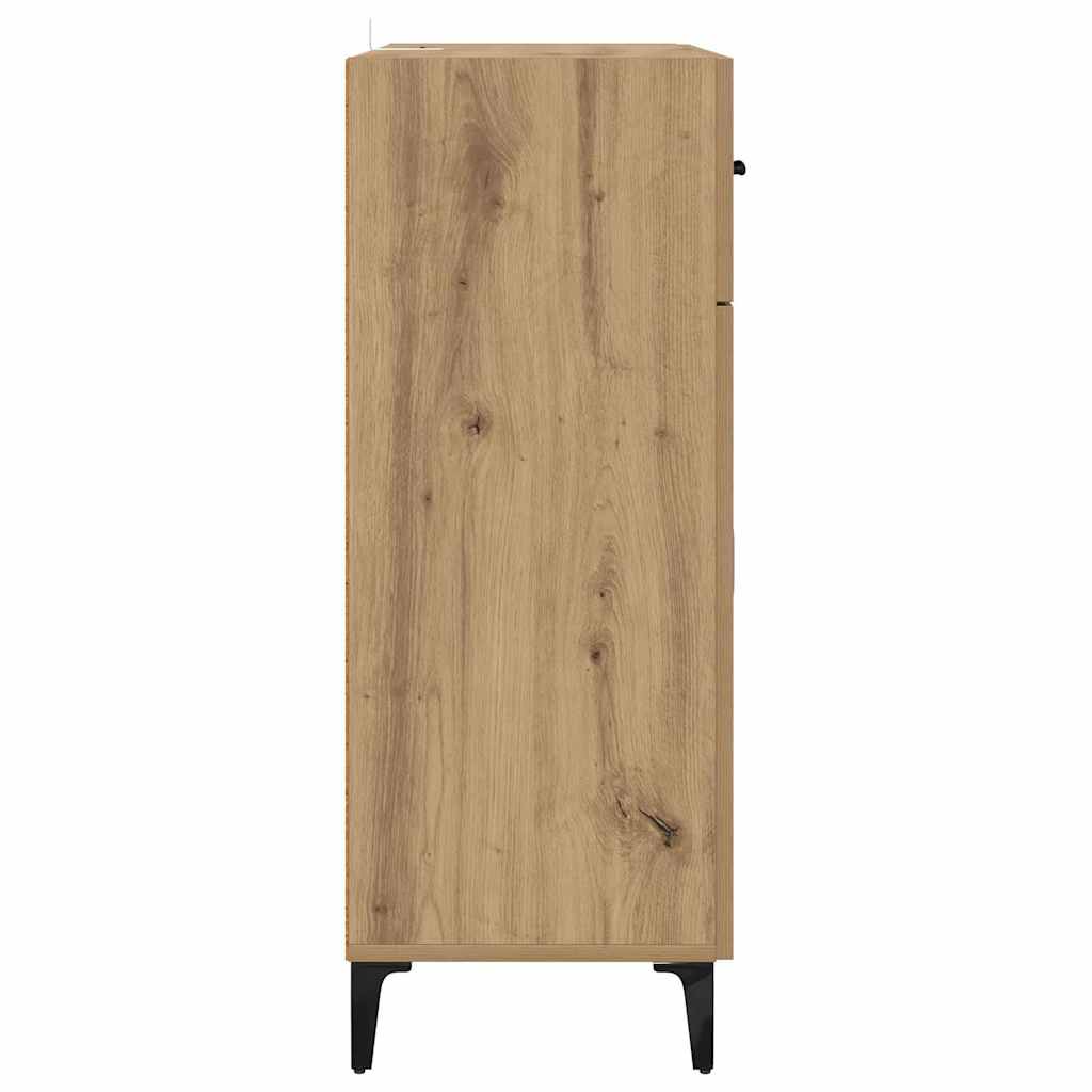 Dressoir met lade Artisan Eiken 69,5 x 34 x 90 cm Bewerkt hout is nu te koop bij PeponiXL, paradijselijk wonen!