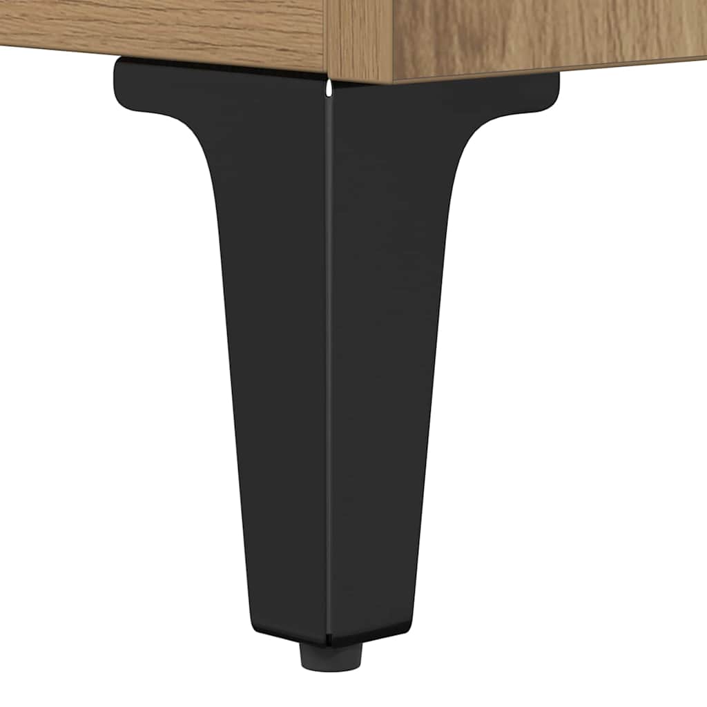 Dressoir Artisan Eiken 69,5 x 32,5 x 90 cm Bewerkt hout is nu te koop bij PeponiXL, paradijselijk wonen!