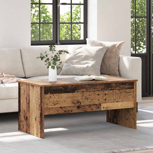 Salontafel Oud Hout 102 x 50,5 x 46,5 cm Bewerkt hout is nu te koop bij PeponiXL, paradijselijk wonen!