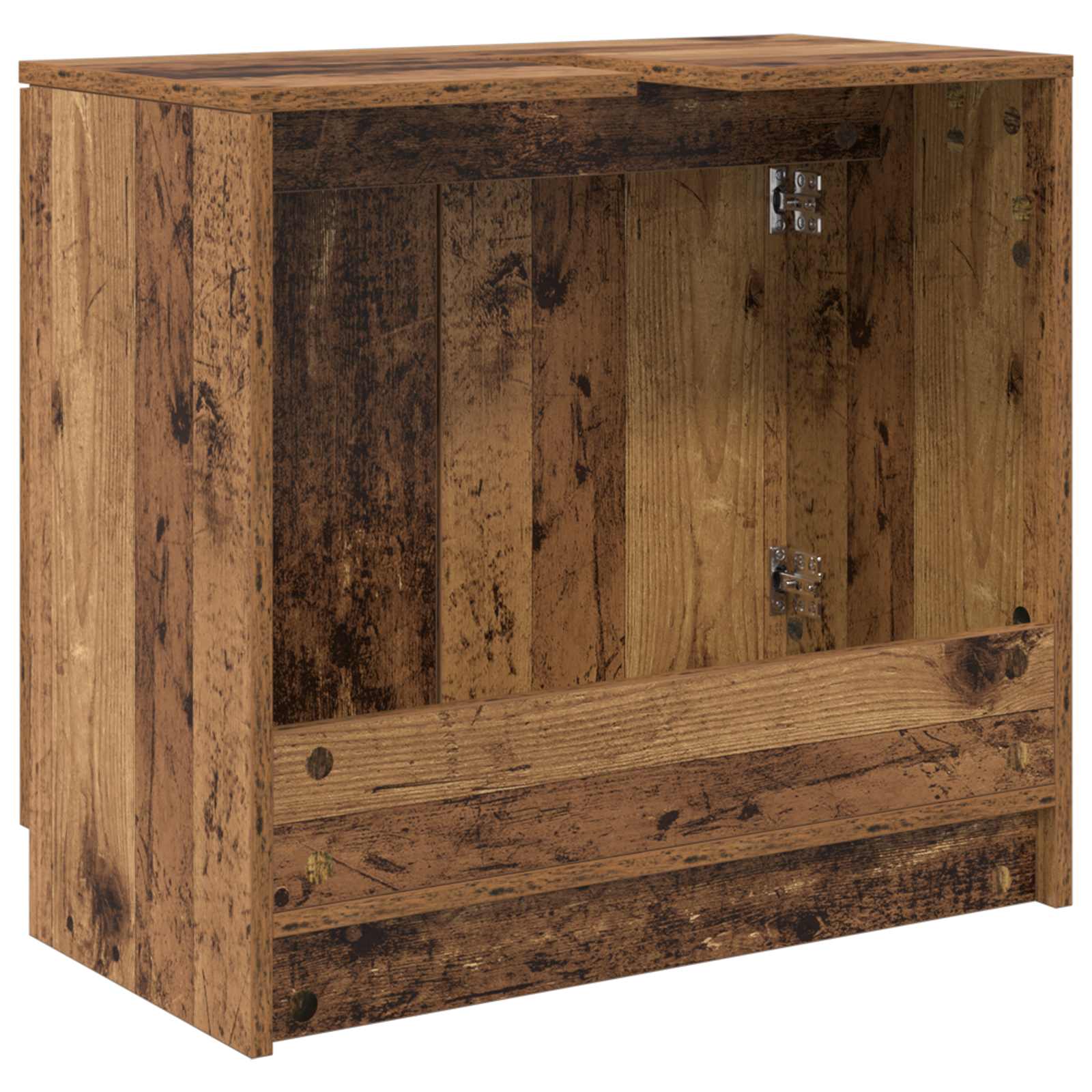 Badkamer Kast Oud Hout 64,5 x 33,5 x 59 cm Bewerkt hout is nu te koop bij PeponiXL, paradijselijk wonen!
