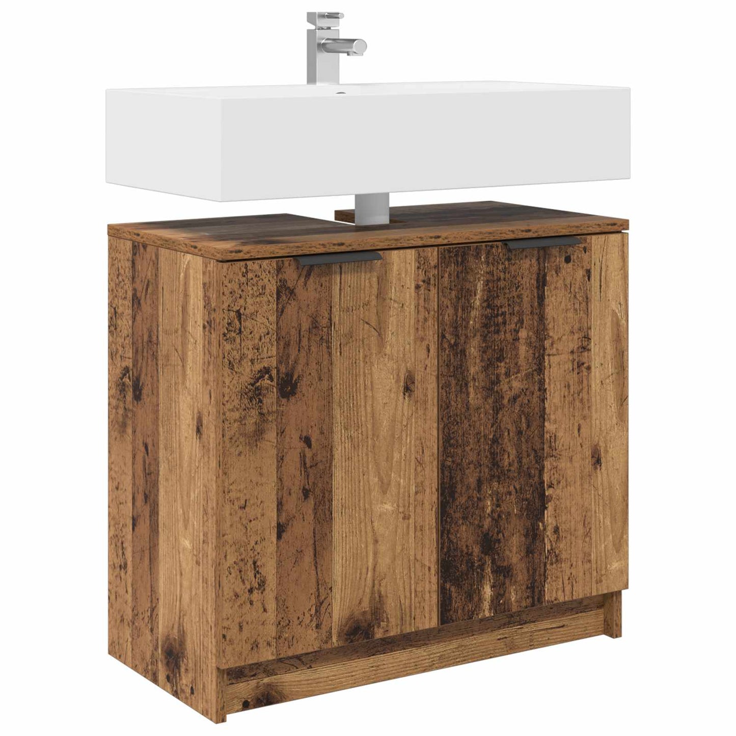 Badkamer Kast Oud Hout 64,5 x 33,5 x 59 cm Bewerkt hout is nu te koop bij PeponiXL, paradijselijk wonen!