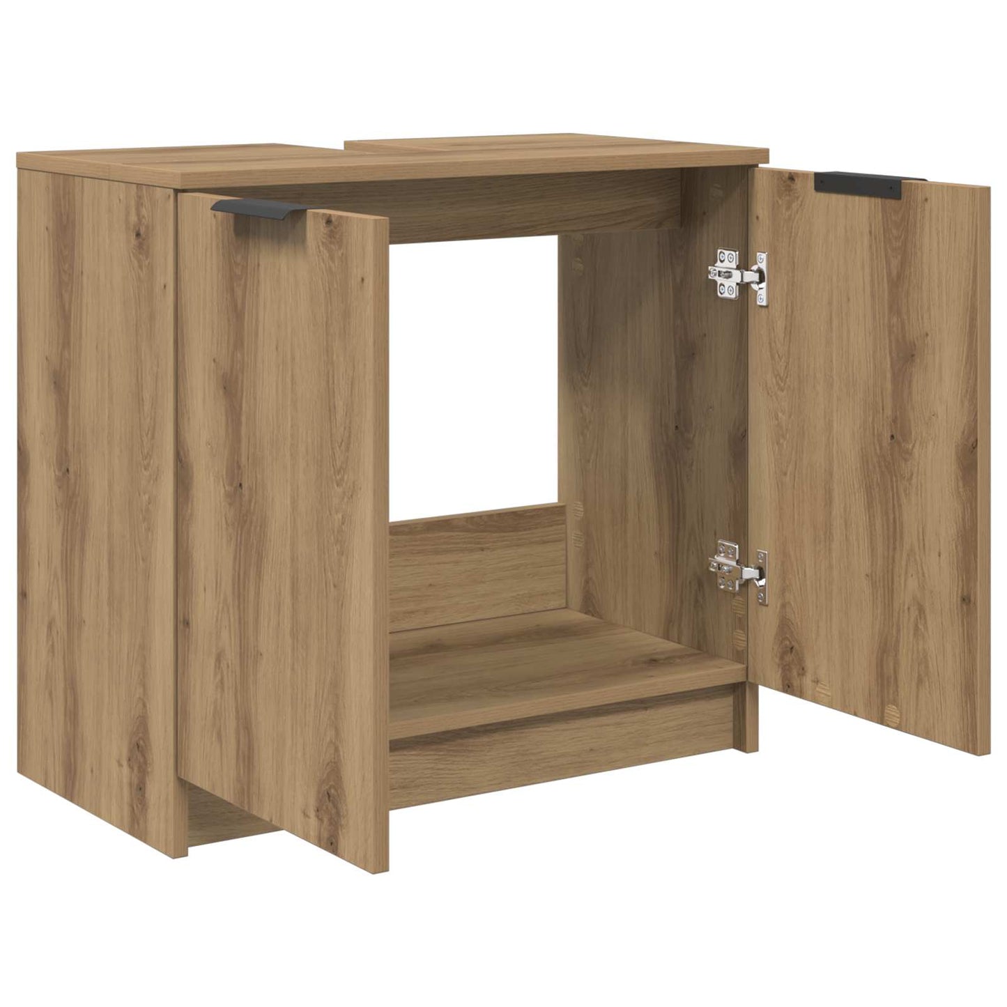 Badkamer Kast Artisan Eiken 64,5 x 33,5 x 59 cm Bewerkt hout is nu te koop bij PeponiXL, paradijselijk wonen!
