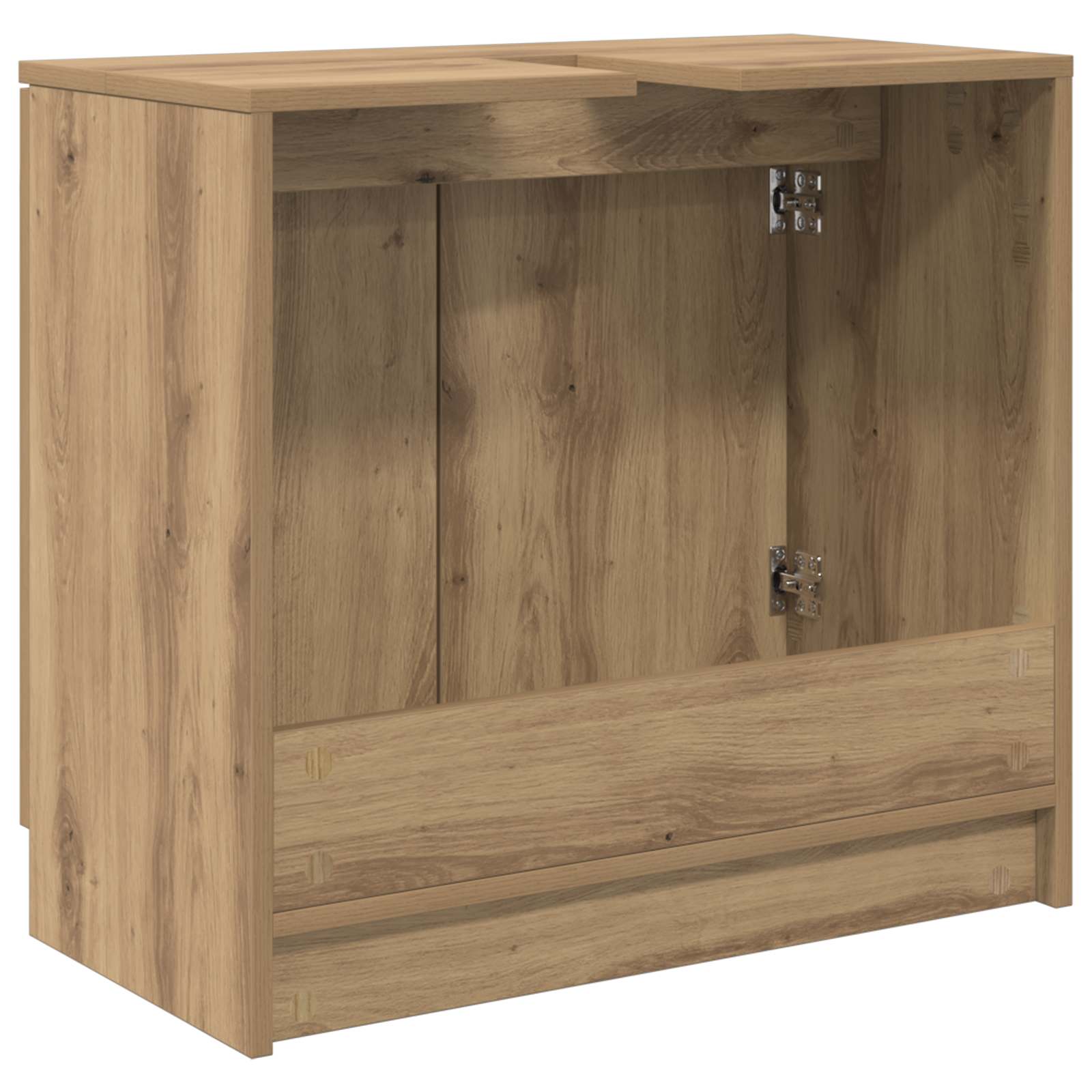 Badkamer Kast Artisan Eiken 64,5 x 33,5 x 59 cm Bewerkt hout is nu te koop bij PeponiXL, paradijselijk wonen!