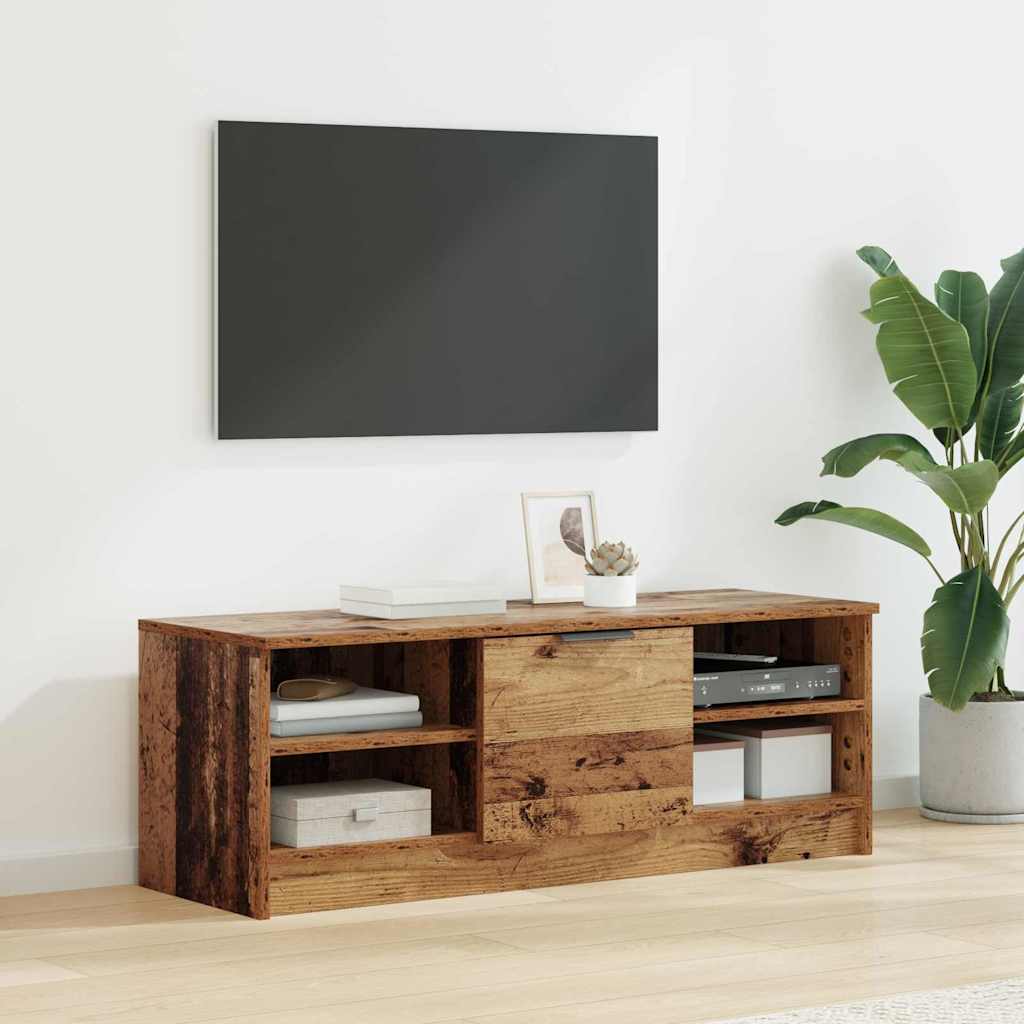 TV-kast Oud Hout 102 x 35 x 36,5 cm Bewerkt hout is nu te koop bij PeponiXL, paradijselijk wonen!