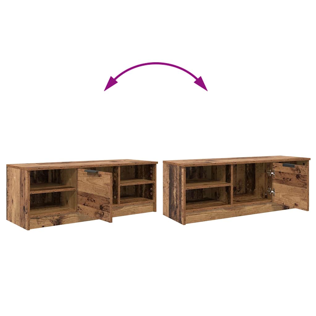 TV-kast Oud Hout 102 x 35 x 36,5 cm Bewerkt hout is nu te koop bij PeponiXL, paradijselijk wonen!