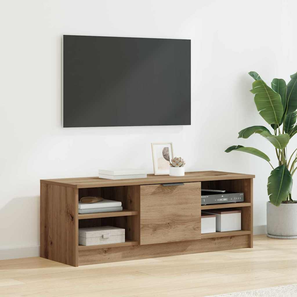 TV-kast Artisan Eiken 102 x 35 x 36,5 cm Bewerkt hout is nu te koop bij PeponiXL, paradijselijk wonen!
