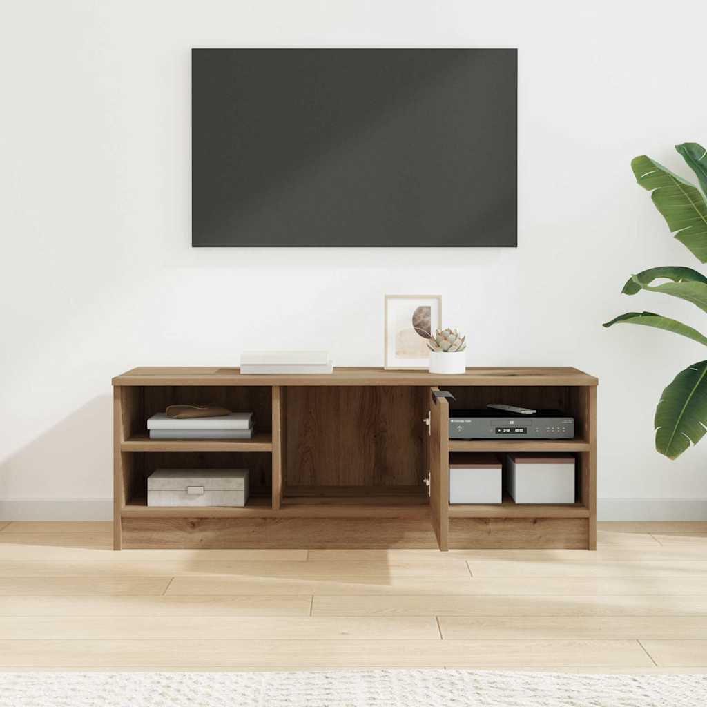 TV-kast Artisan Eiken 102 x 35 x 36,5 cm Bewerkt hout is nu te koop bij PeponiXL, paradijselijk wonen!