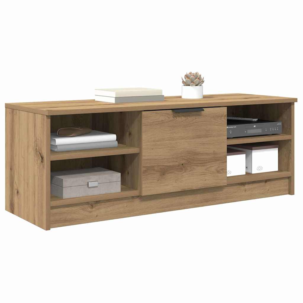 TV-kast Artisan Eiken 102 x 35 x 36,5 cm Bewerkt hout is nu te koop bij PeponiXL, paradijselijk wonen!