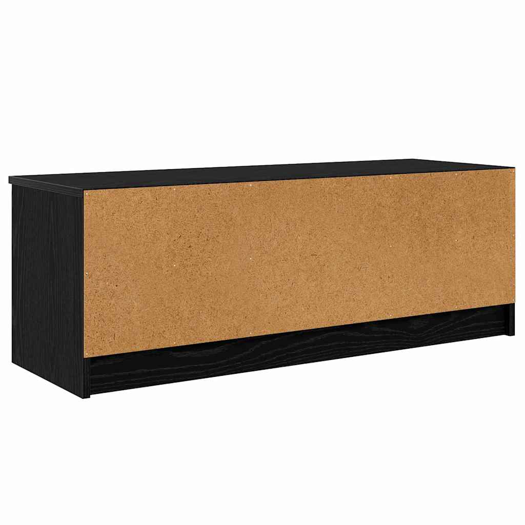 TV-kast Zwart Eiken 102 x 35 x 36,5 cm Bewerkt hout is nu te koop bij PeponiXL, paradijselijk wonen!