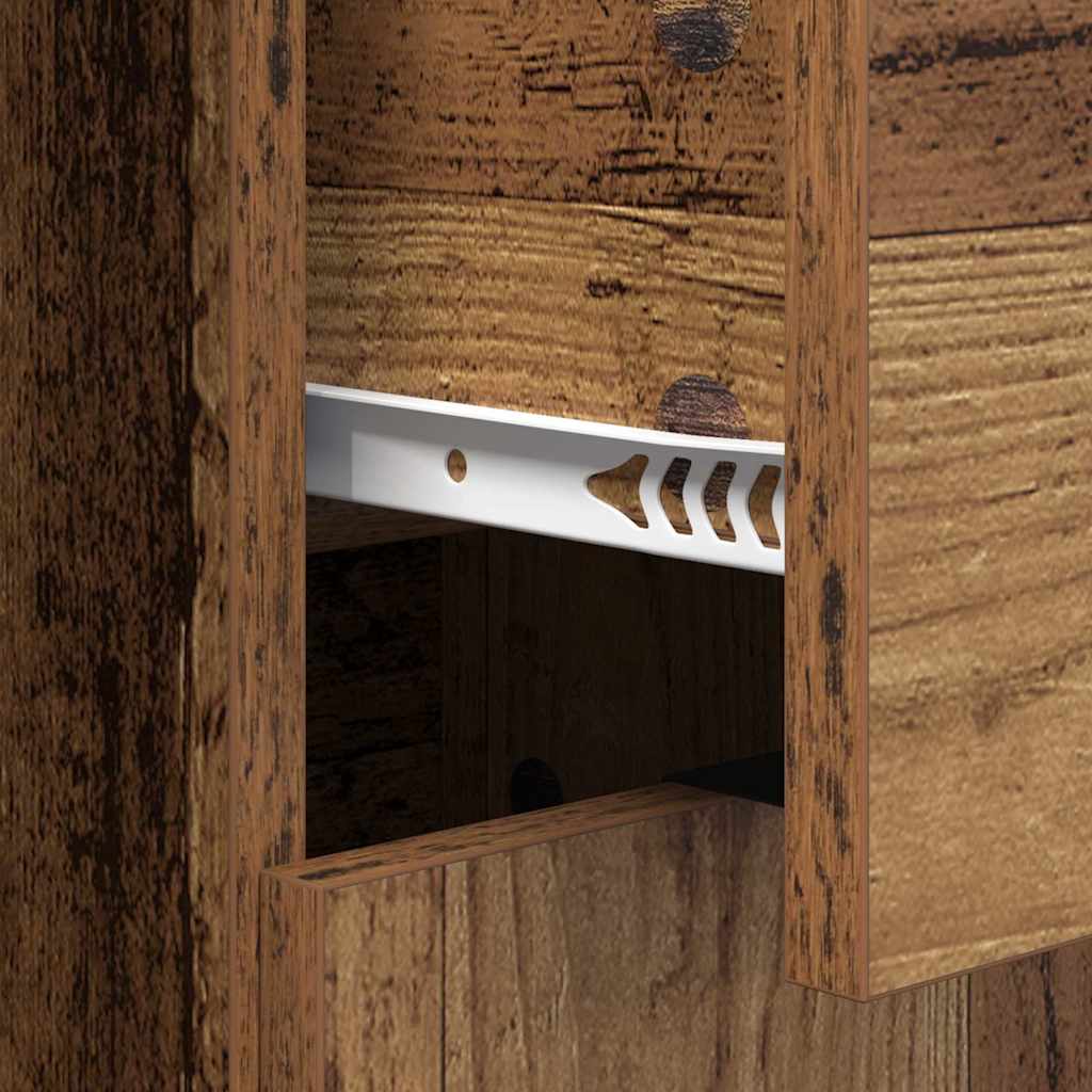 Dressoir met lade Oudhout 60 x 30 x 70 cm Bewerkt hout is nu te koop bij PeponiXL, paradijselijk wonen!