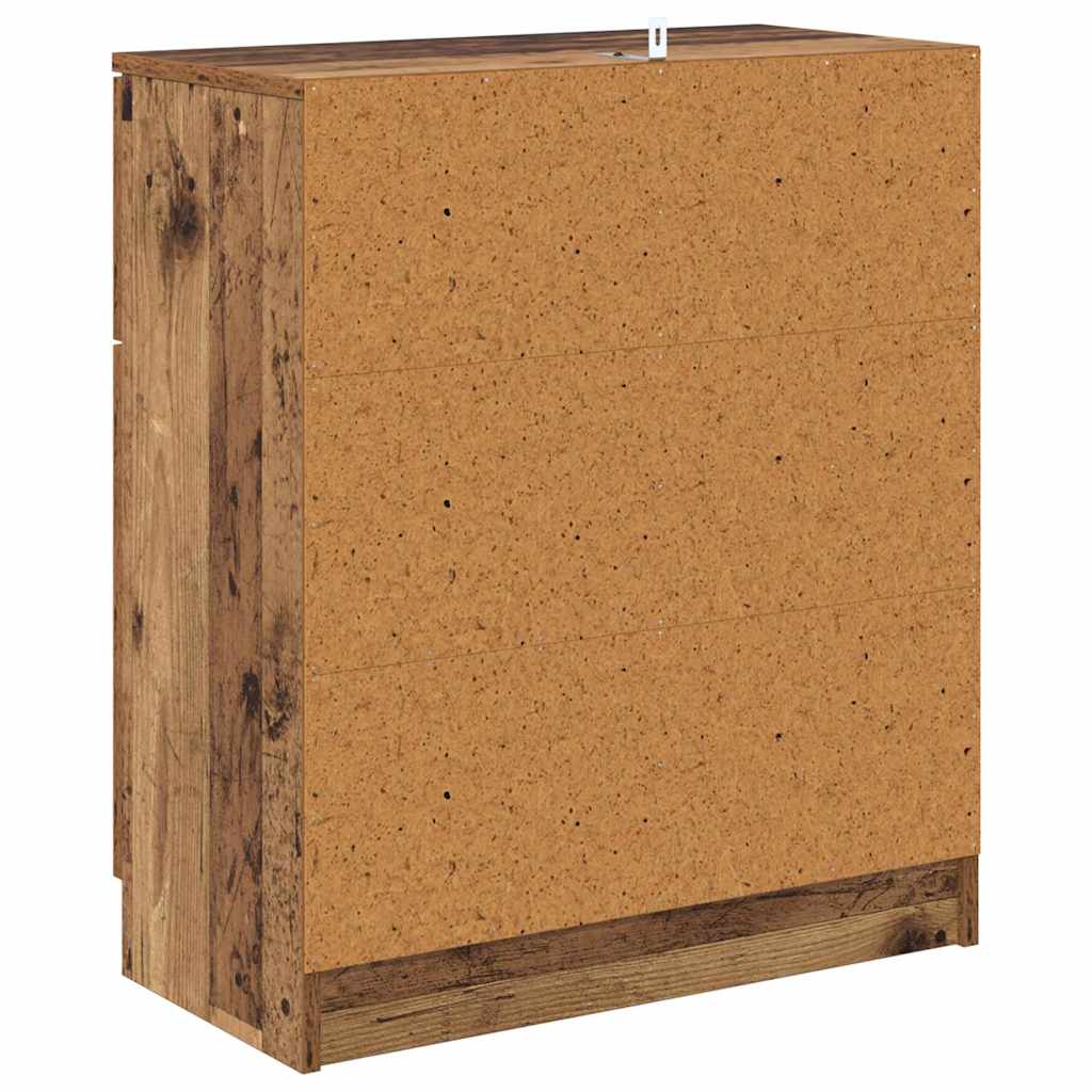 Dressoir met lade Oudhout 60 x 30 x 70 cm Bewerkt hout is nu te koop bij PeponiXL, paradijselijk wonen!