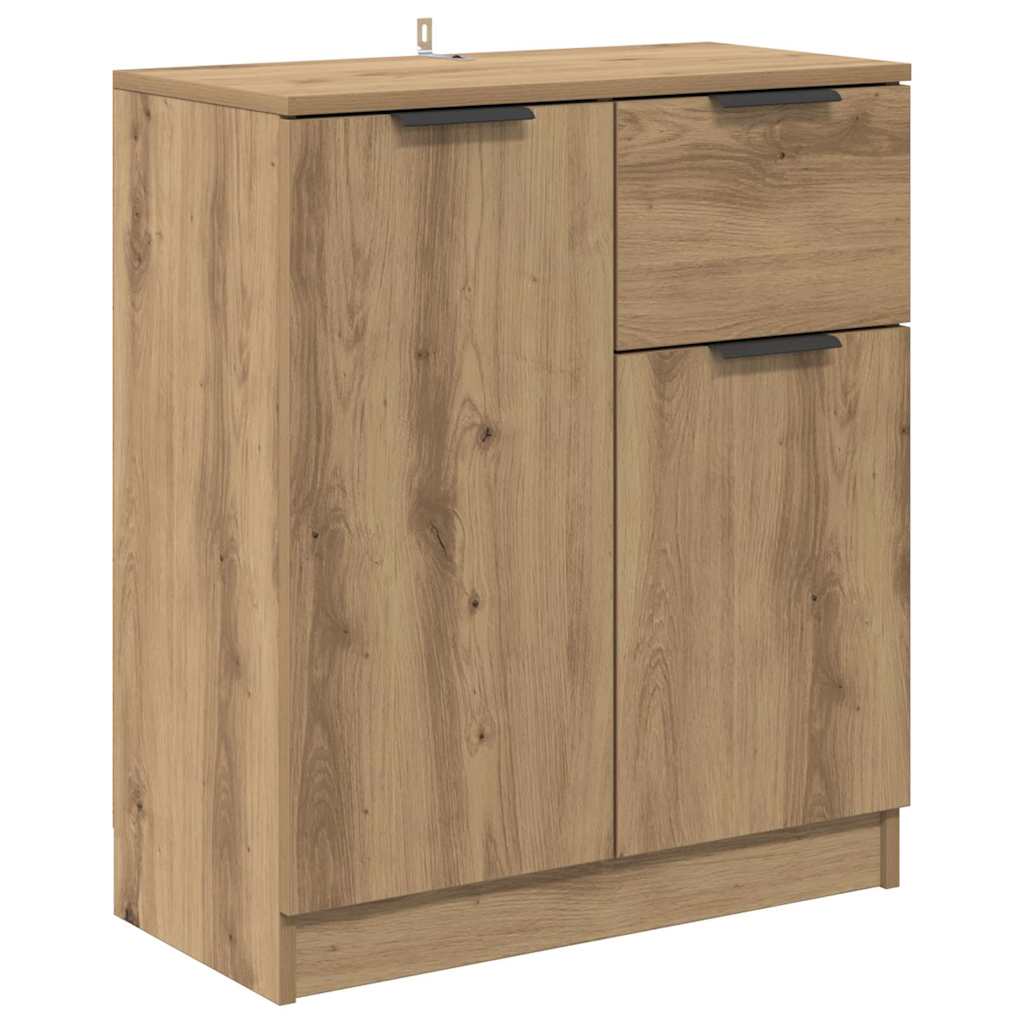 Dressoir met lade Artisan Eiken 60 x 30 x 70 cm Bewerkt hout is nu te koop bij PeponiXL, paradijselijk wonen!