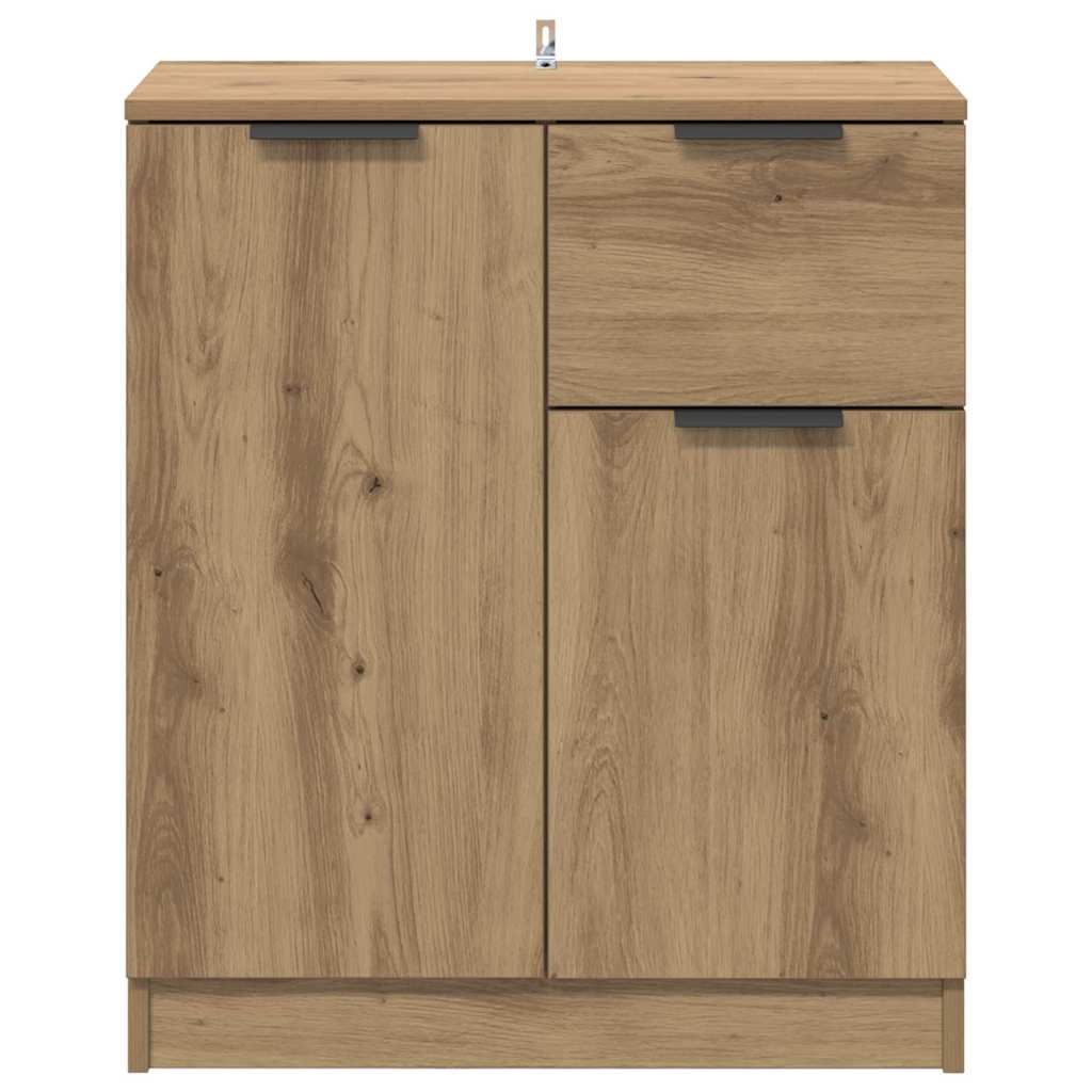Dressoir met lade Artisan Eiken 60 x 30 x 70 cm Bewerkt hout is nu te koop bij PeponiXL, paradijselijk wonen!