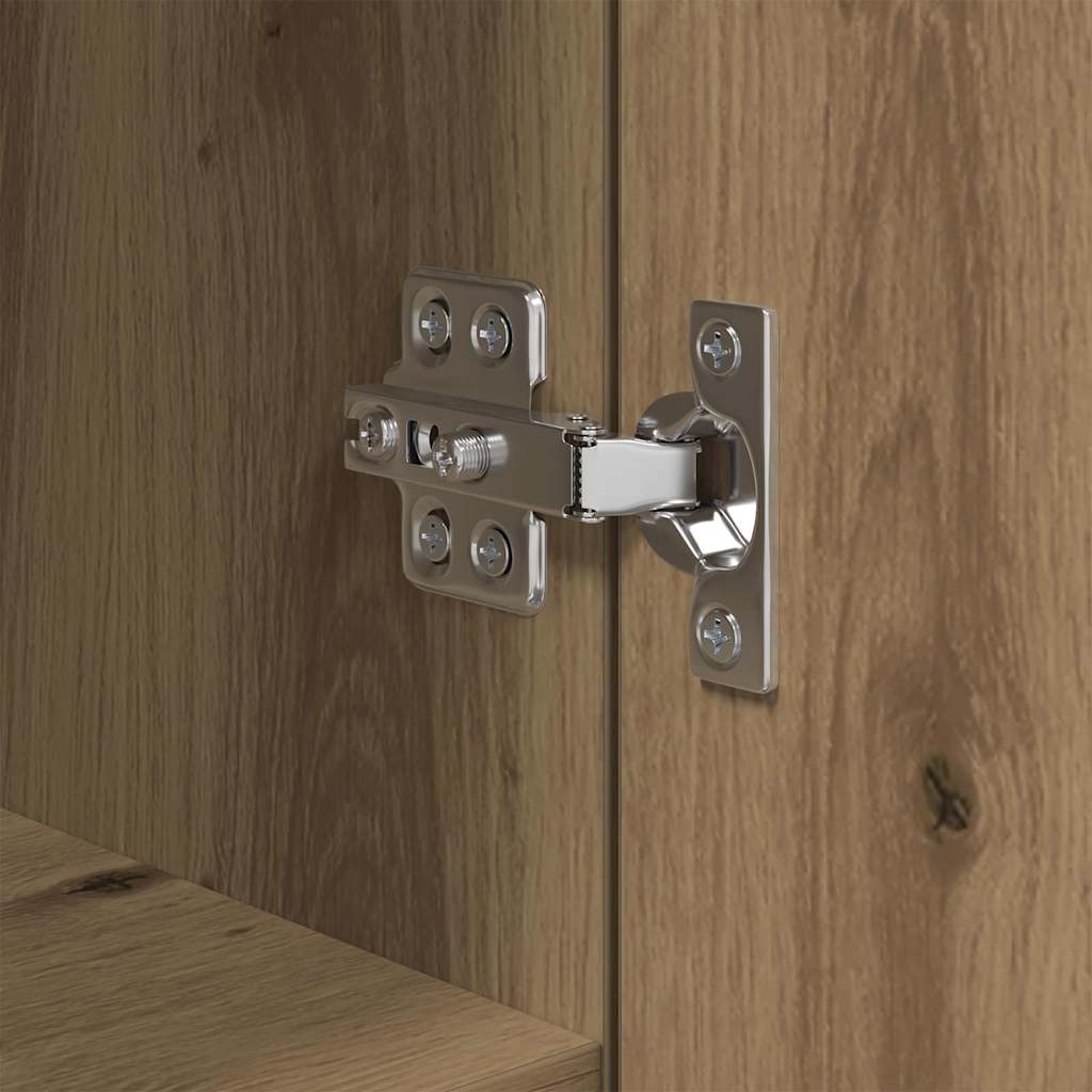 Dressoir Artisan Eiken 30 x 30 x 70 cm Bewerkt hout is nu te koop bij PeponiXL, paradijselijk wonen!