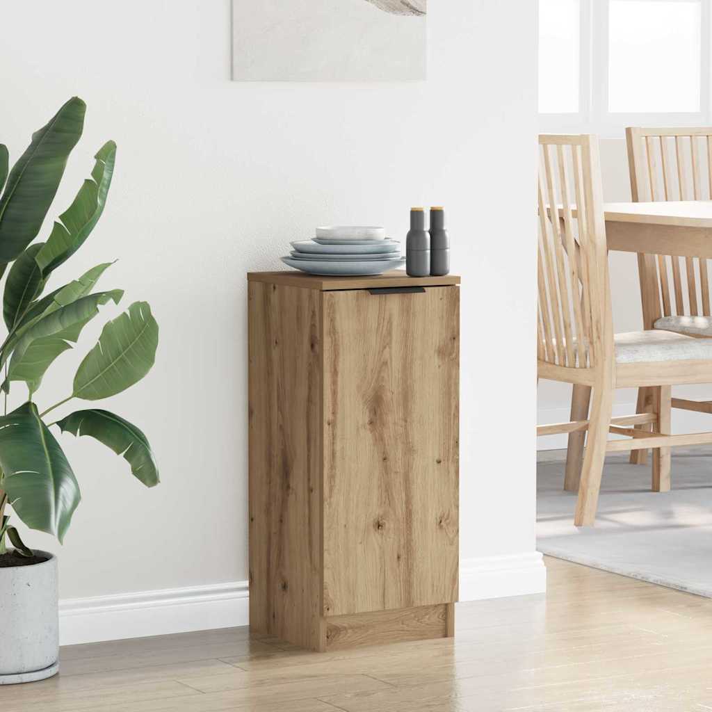 Dressoir Artisan Eiken 30 x 30 x 70 cm Bewerkt hout is nu te koop bij PeponiXL, paradijselijk wonen!