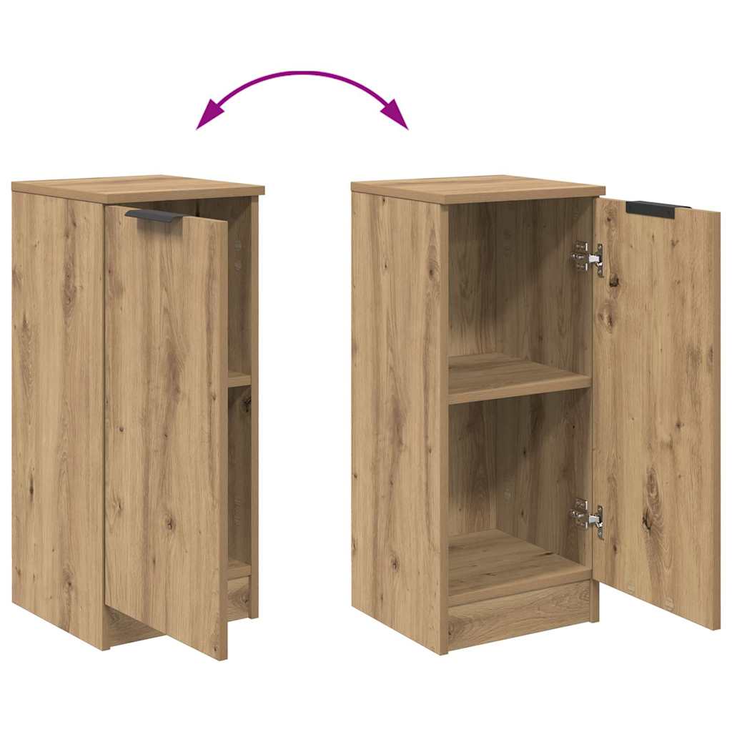 Dressoir Artisan Eiken 30 x 30 x 70 cm Bewerkt hout is nu te koop bij PeponiXL, paradijselijk wonen!