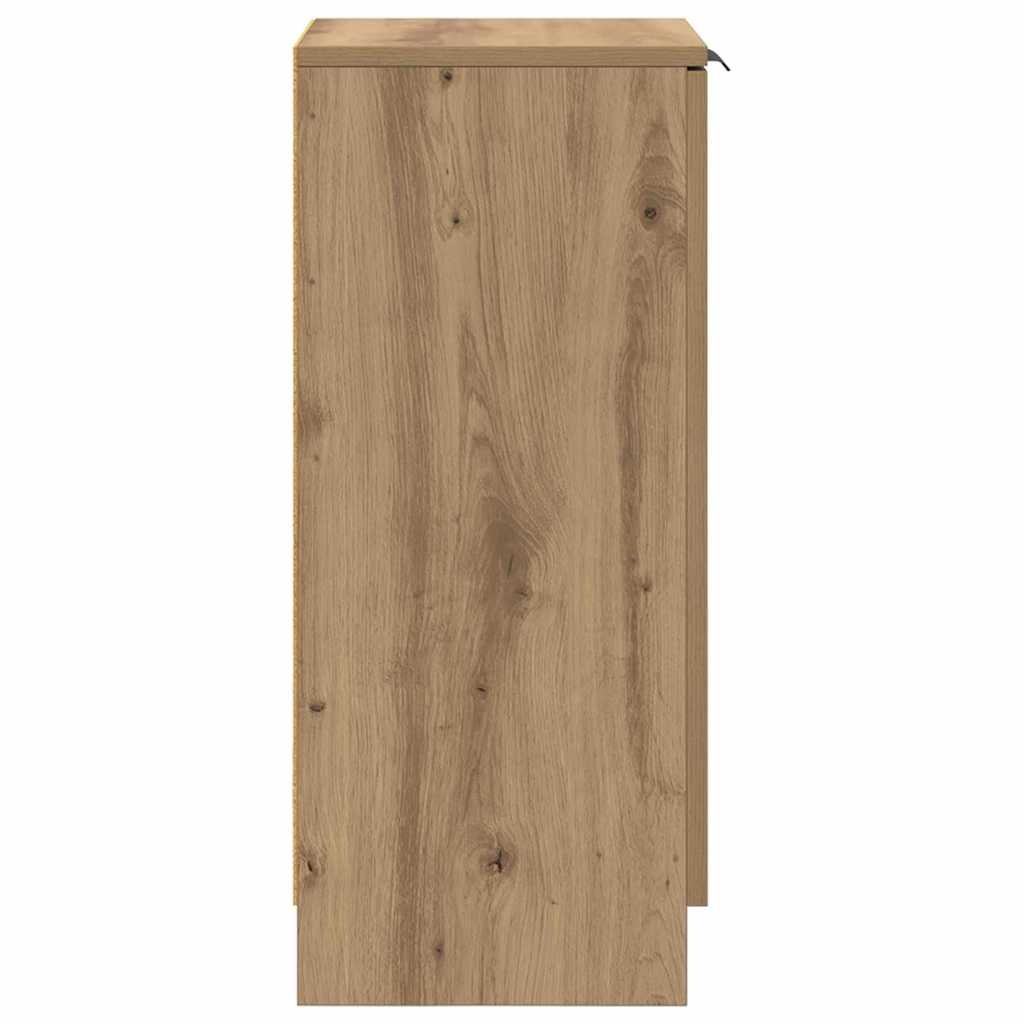 Dressoir Artisan Eiken 30 x 30 x 70 cm Bewerkt hout is nu te koop bij PeponiXL, paradijselijk wonen!