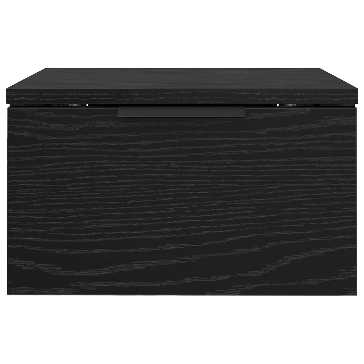 Nachtkastje met lade Zwart Eiken 34 x 30 x 20 cm Bewerkt hout is nu te koop bij PeponiXL, paradijselijk wonen!