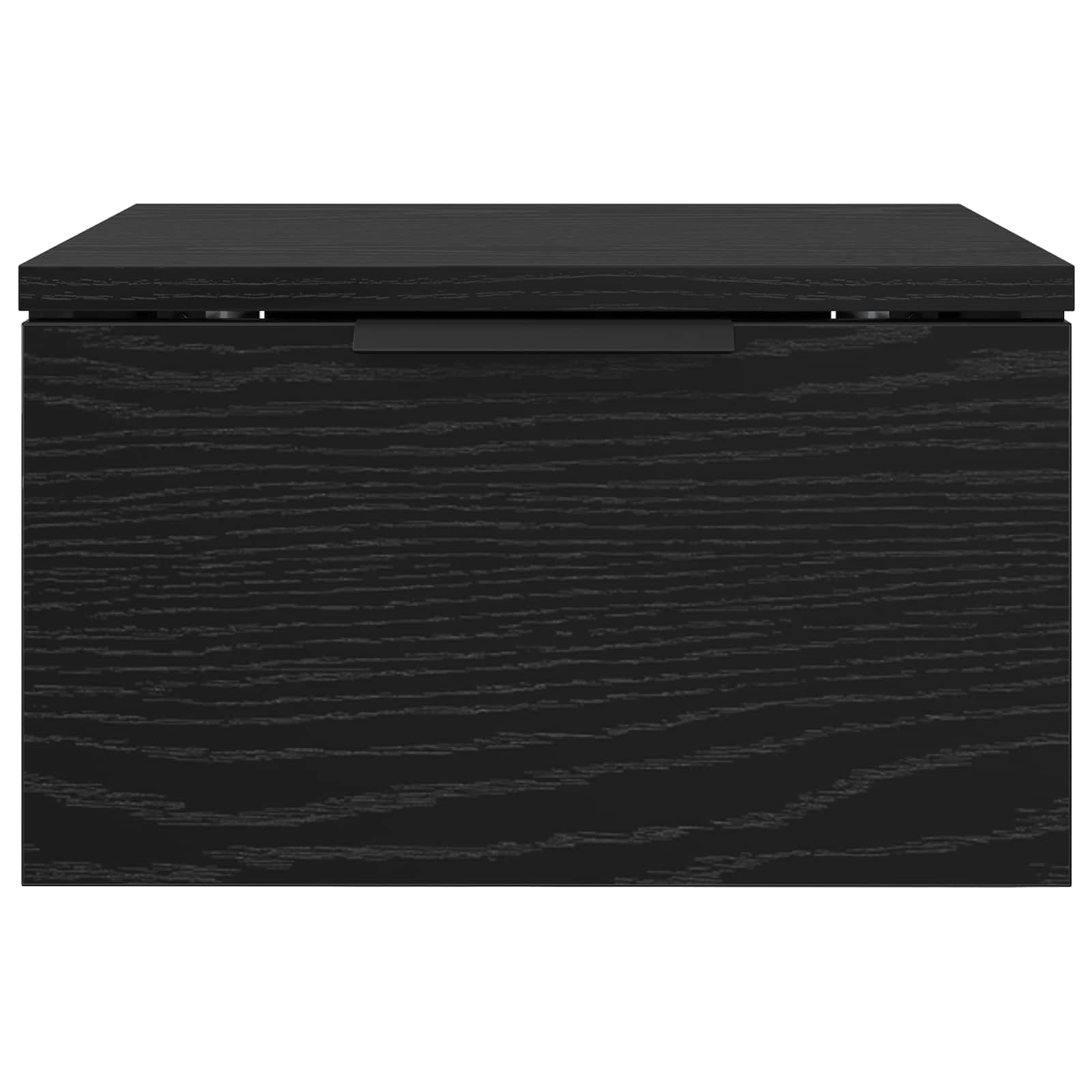 Nachtkastje met lade Zwart Eiken 34 x 30 x 20 cm Bewerkt hout is nu te koop bij PeponiXL, paradijselijk wonen!