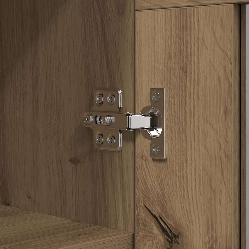 Dressoir Artisan Eiken 69,5 x 34 x 90 cm Bewerkt hout is nu te koop bij PeponiXL, paradijselijk wonen!