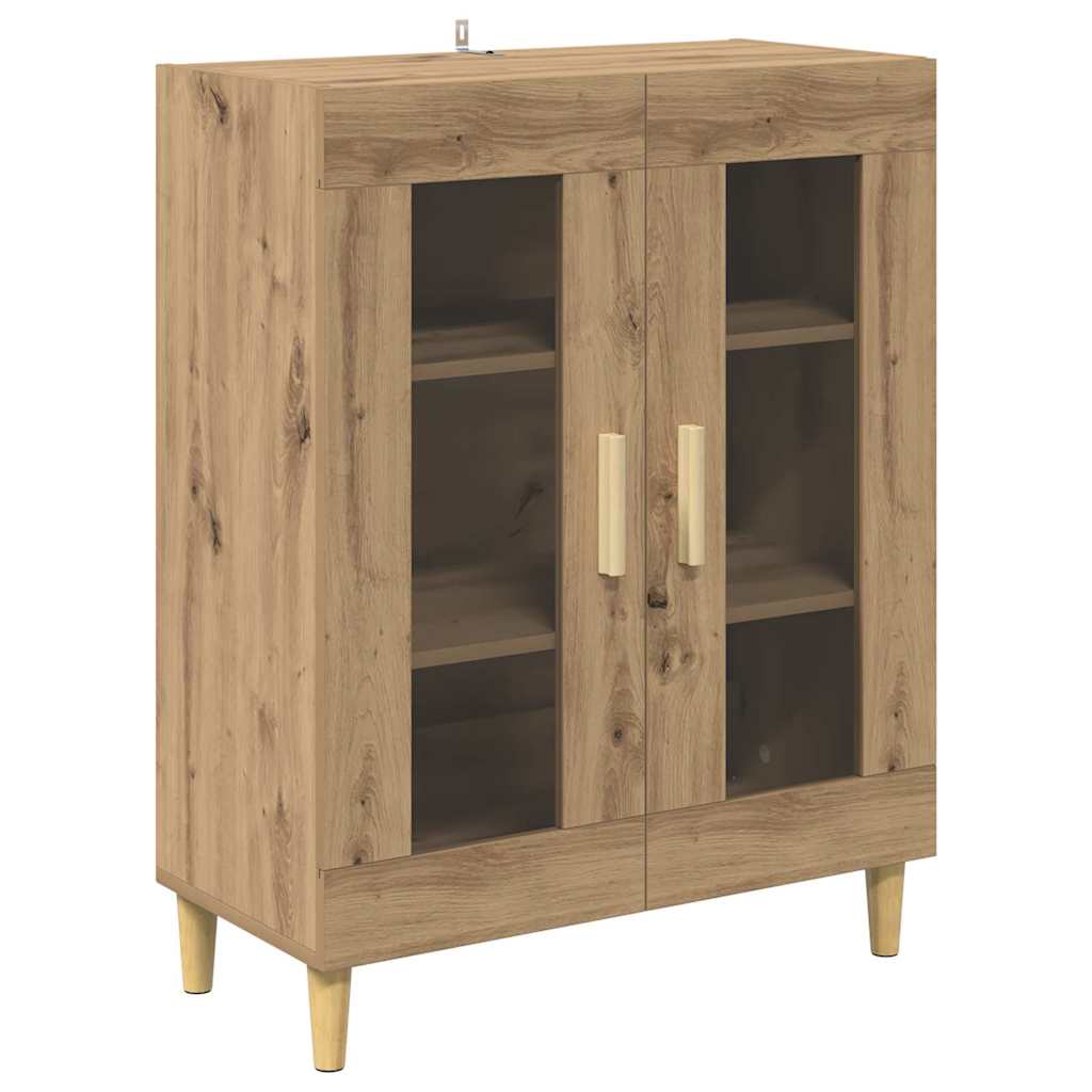 Dressoir Artisan Eiken 69,5 x 34 x 90 cm Bewerkt hout is nu te koop bij PeponiXL, paradijselijk wonen!