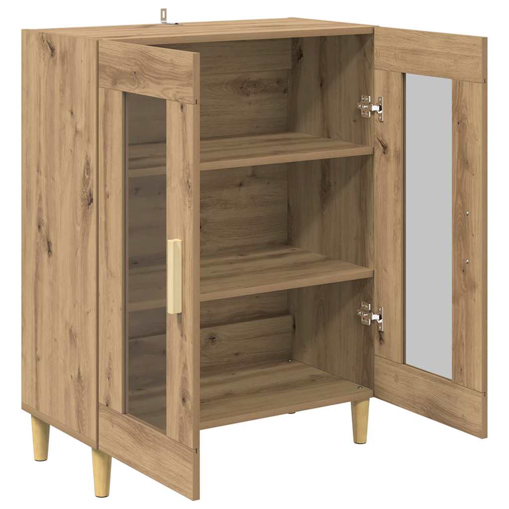 Dressoir Artisan Eiken 69,5 x 34 x 90 cm Bewerkt hout is nu te koop bij PeponiXL, paradijselijk wonen!