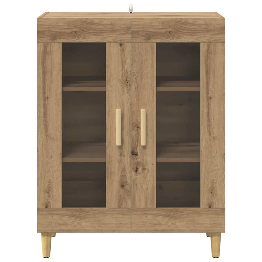 Dressoir Artisan Eiken 69,5 x 34 x 90 cm Bewerkt hout is nu te koop bij PeponiXL, paradijselijk wonen!