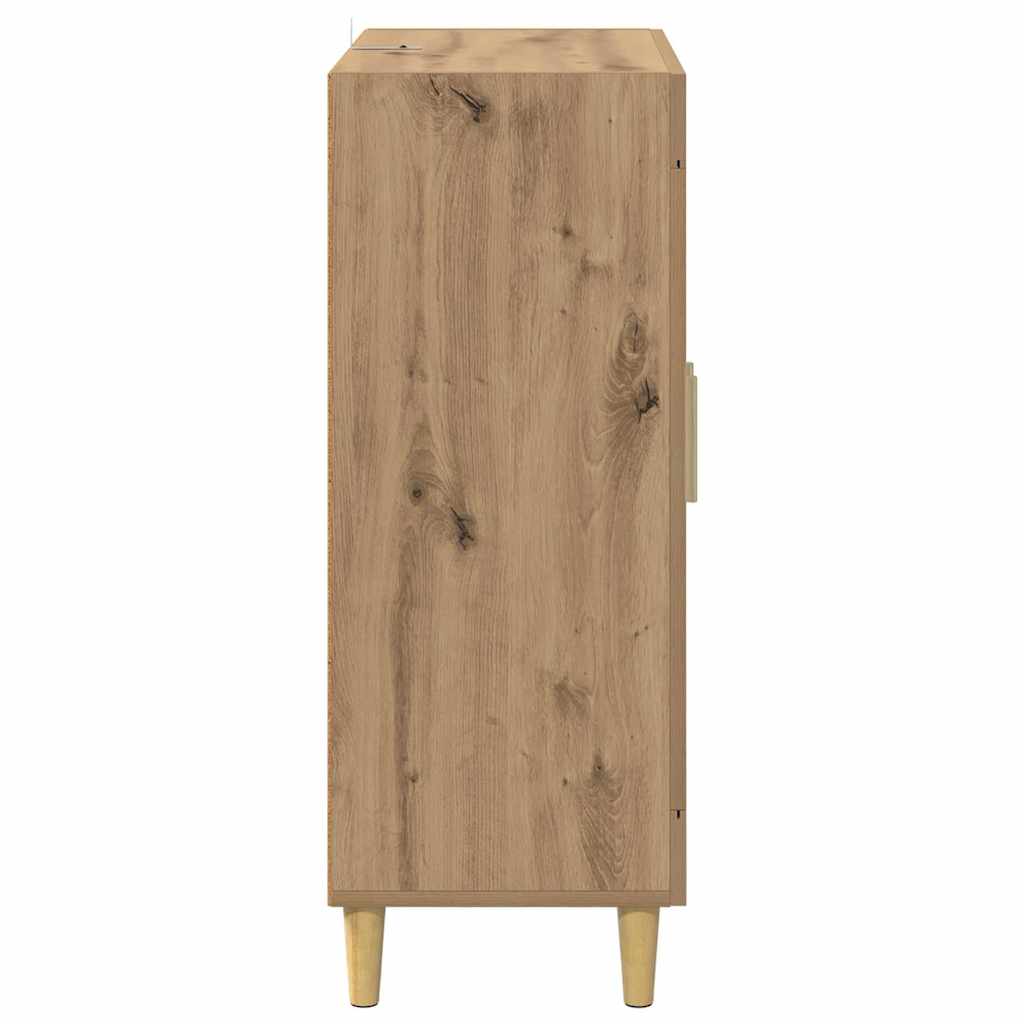 Dressoir Artisan Eiken 69,5 x 34 x 90 cm Bewerkt hout is nu te koop bij PeponiXL, paradijselijk wonen!