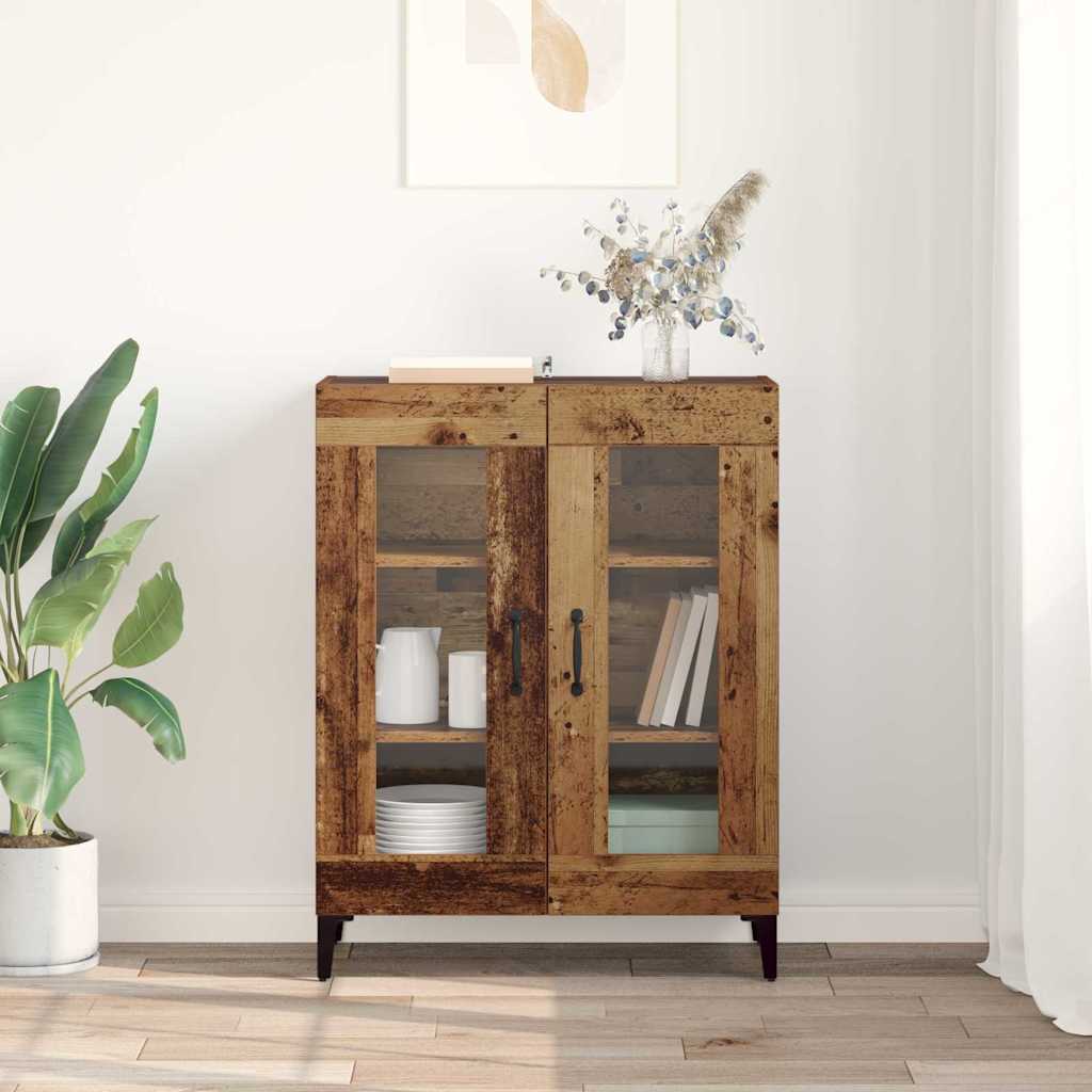 Dressoir Oud Hout 69,5 x 34 x 90 cm Gemonteerd hout en ijzer is nu te koop bij PeponiXL, paradijselijk wonen!