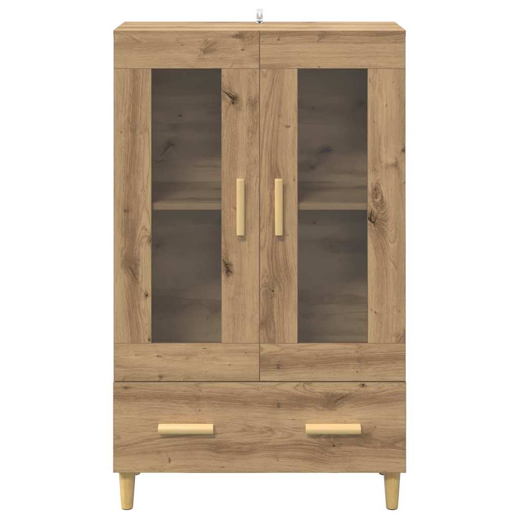 Highboard met lade Artisan Eiken 70 x 31 x 115 cm Bewerkt hout is nu te koop bij PeponiXL, paradijselijk wonen!