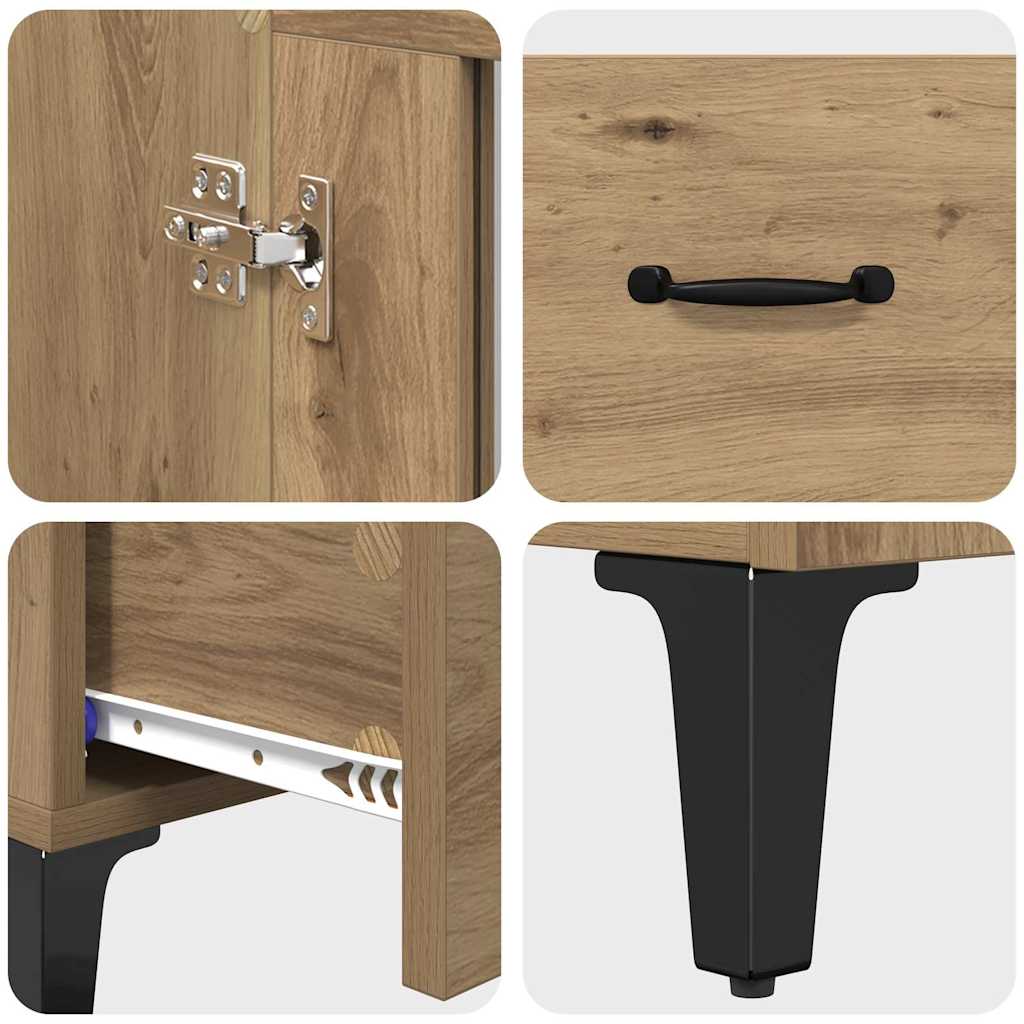 Highboard met lade Artisan Eiken 70 x 31 x 115 cm is nu te koop bij PeponiXL, paradijselijk wonen!