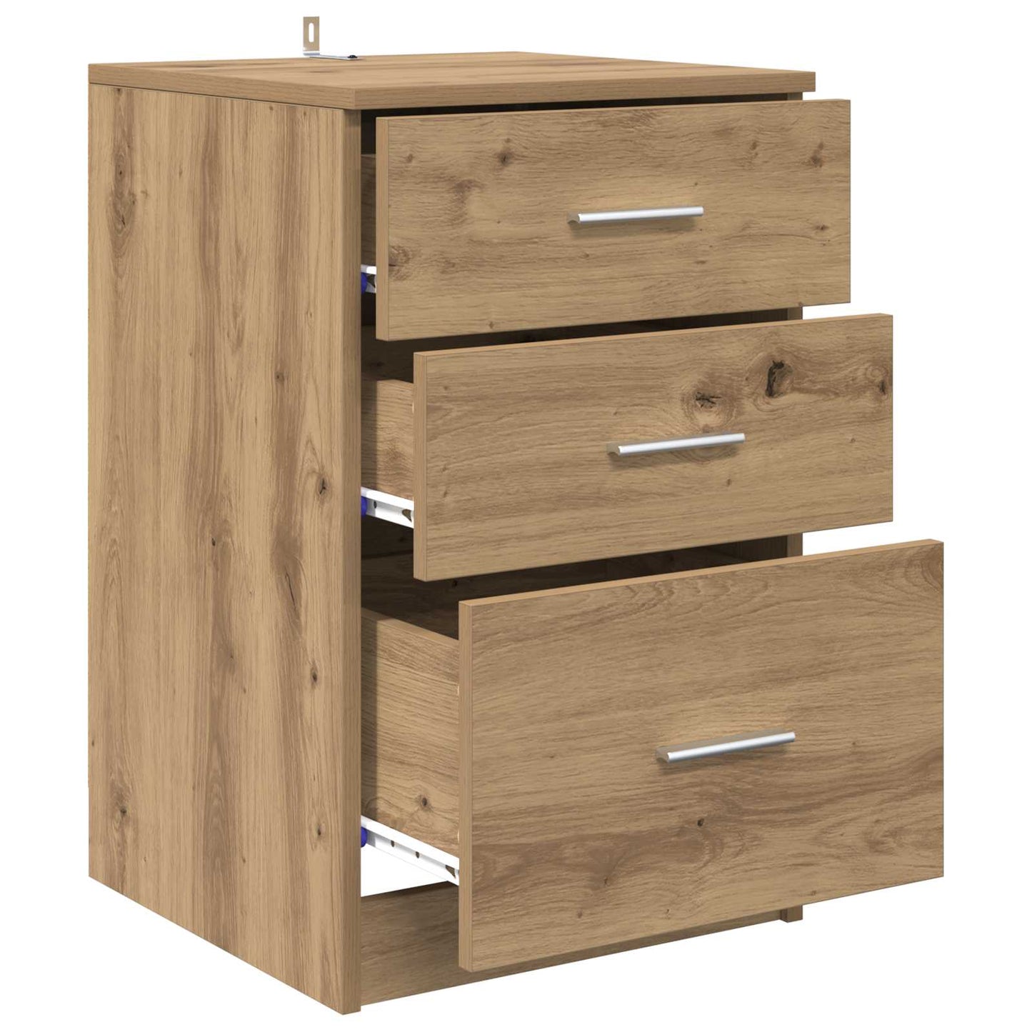 Nachtkastje Artisan Eiken 40 x 40 x 63 cm Bewerkt hout is nu te koop bij PeponiXL, paradijselijk wonen!