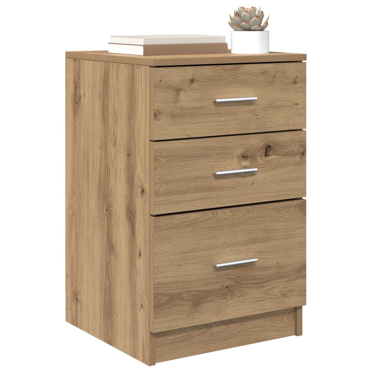 Nachtkastje Artisan Eiken 40 x 40 x 63 cm Bewerkt hout is nu te koop bij PeponiXL, paradijselijk wonen!