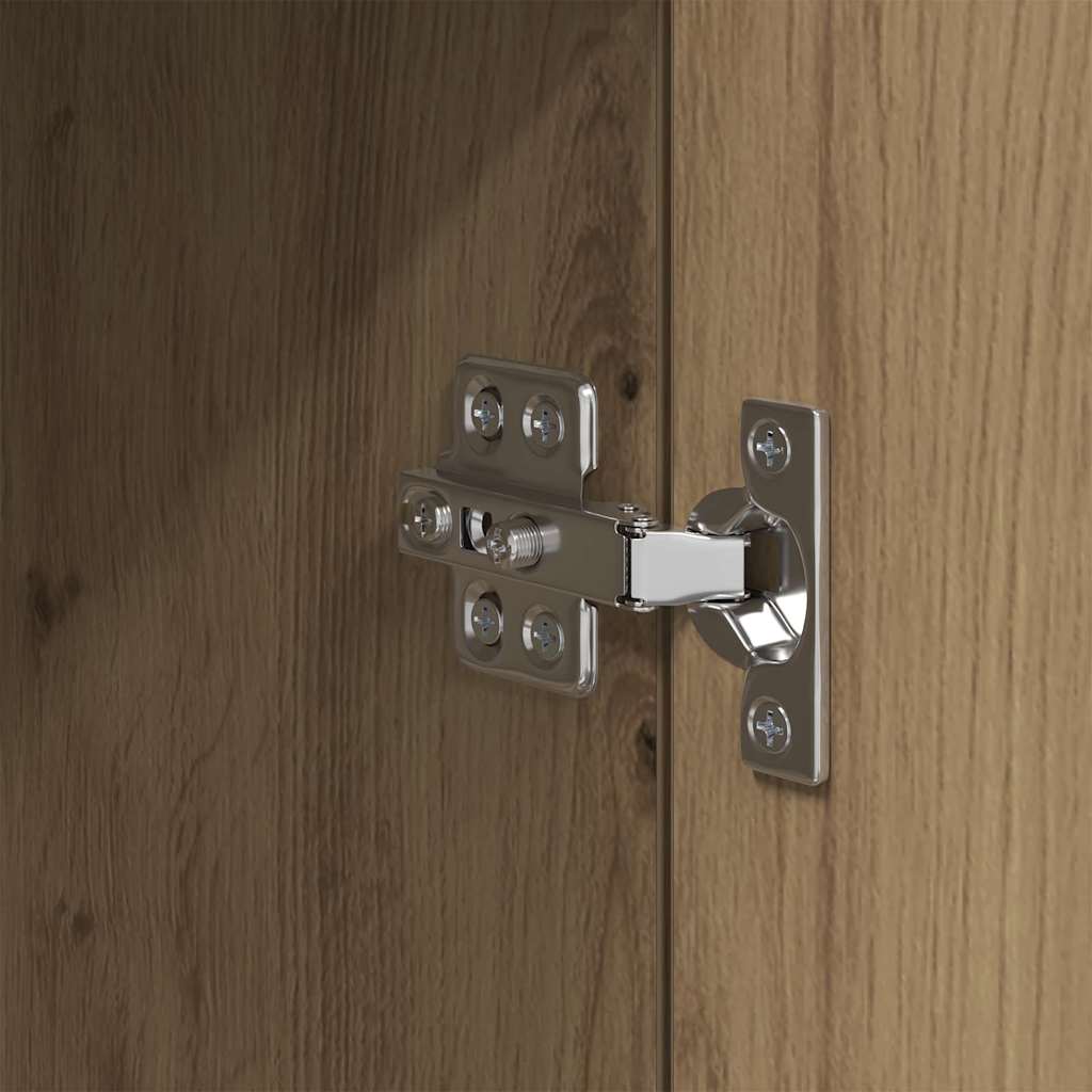 Dressoir Artisan Eiken 34,5 x 34 x 90 cm Bewerkt hout is nu te koop bij PeponiXL, paradijselijk wonen!