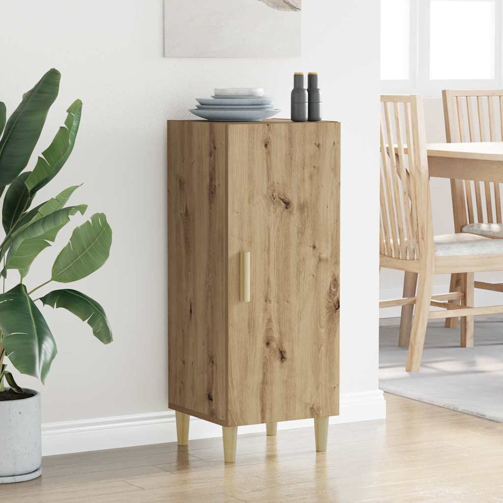 Dressoir Artisan Eiken 34,5 x 34 x 90 cm Bewerkt hout is nu te koop bij PeponiXL, paradijselijk wonen!