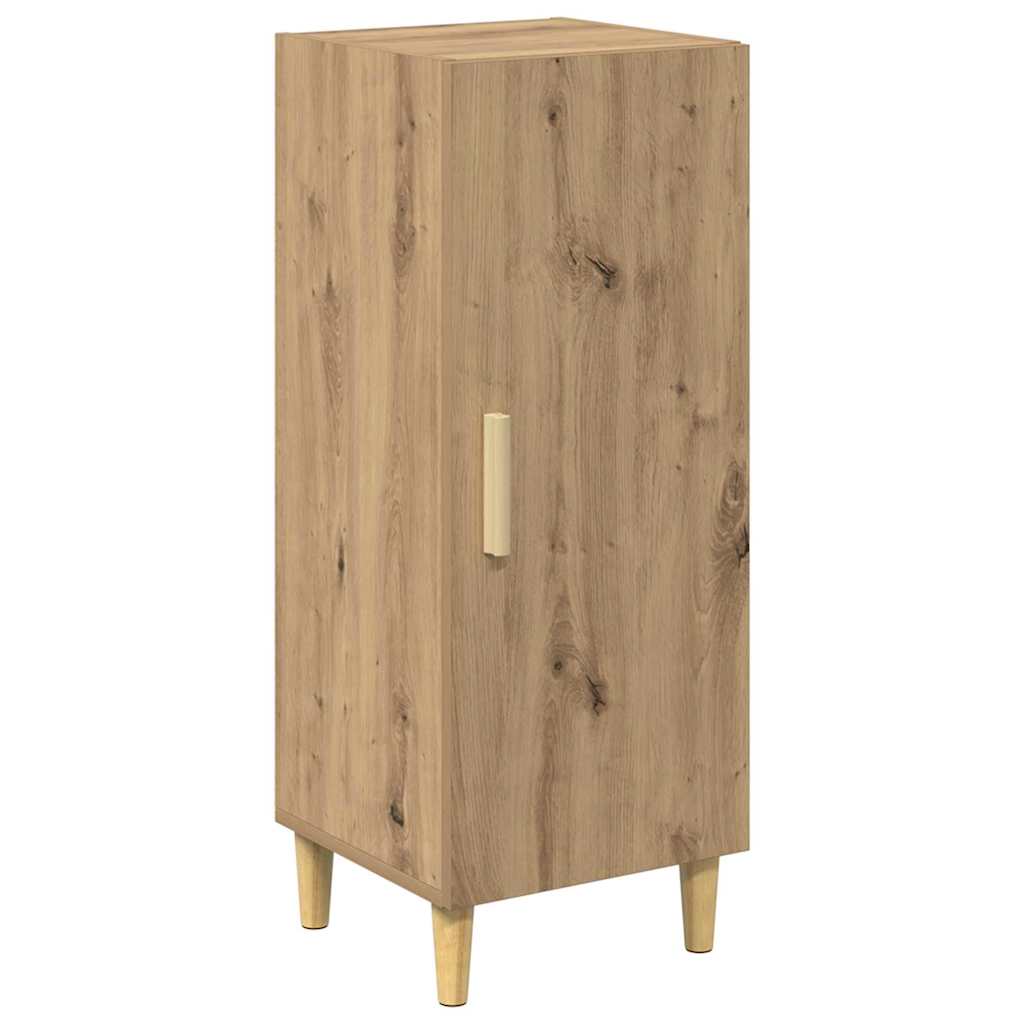Dressoir Artisan Eiken 34,5 x 34 x 90 cm Bewerkt hout is nu te koop bij PeponiXL, paradijselijk wonen!