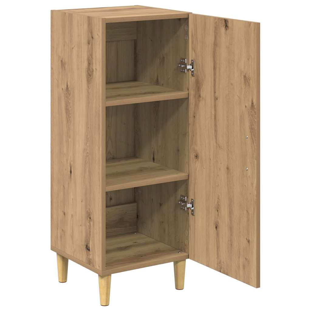 Dressoir Artisan Eiken 34,5 x 34 x 90 cm Bewerkt hout is nu te koop bij PeponiXL, paradijselijk wonen!