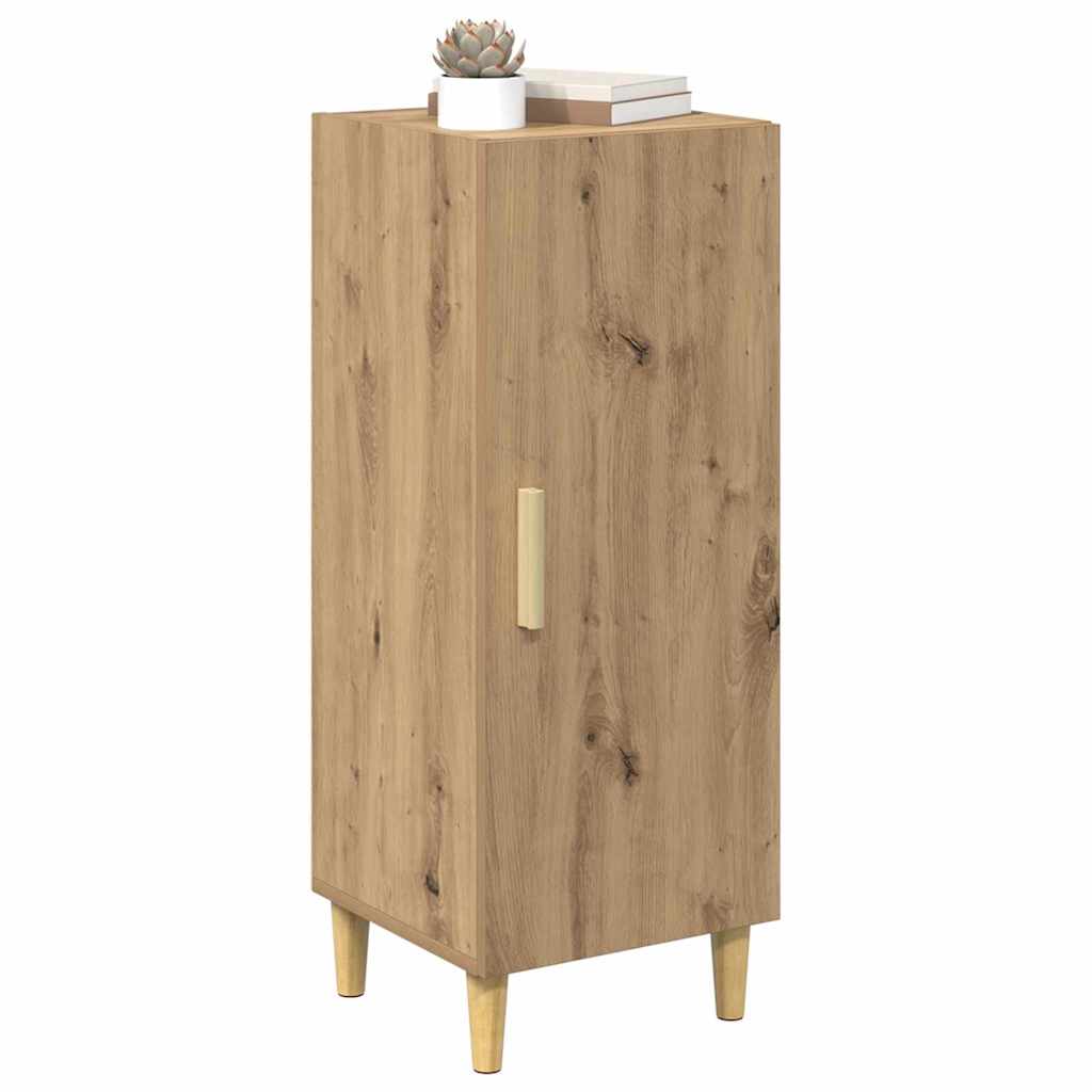 Dressoir Artisan Eiken 34,5 x 34 x 90 cm Bewerkt hout is nu te koop bij PeponiXL, paradijselijk wonen!