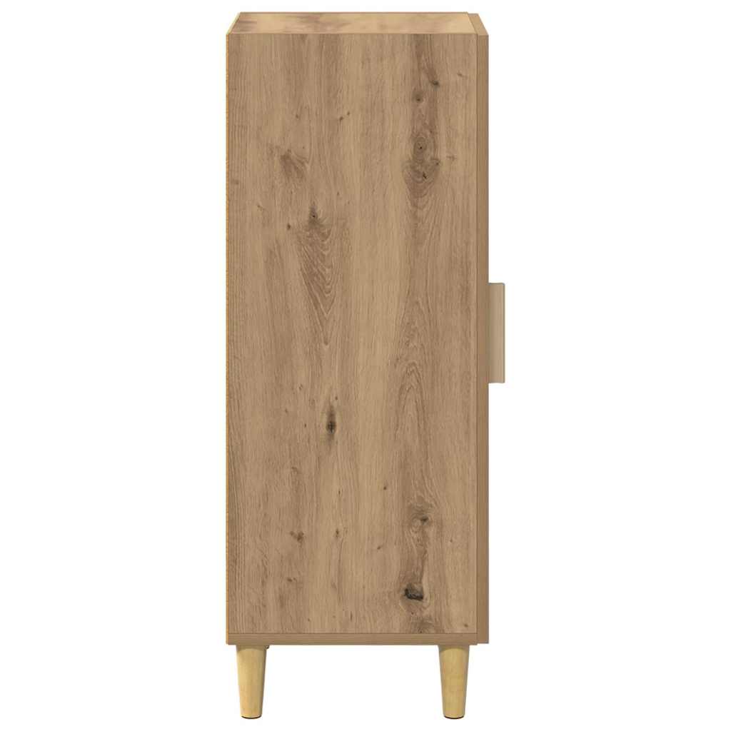 Dressoir Artisan Eiken 34,5 x 34 x 90 cm Bewerkt hout is nu te koop bij PeponiXL, paradijselijk wonen!